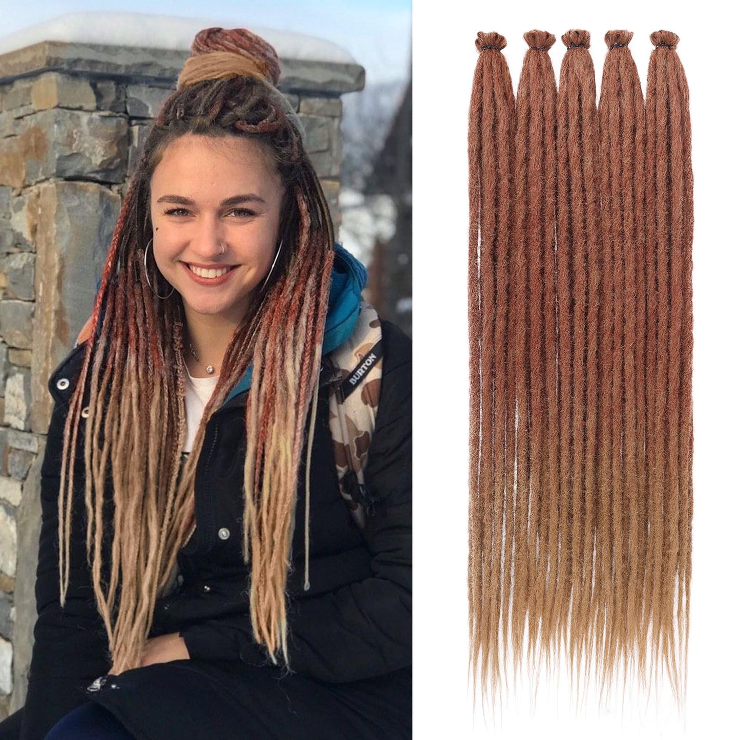 Dreadlock Extensions Hippie Single Ended Dreads