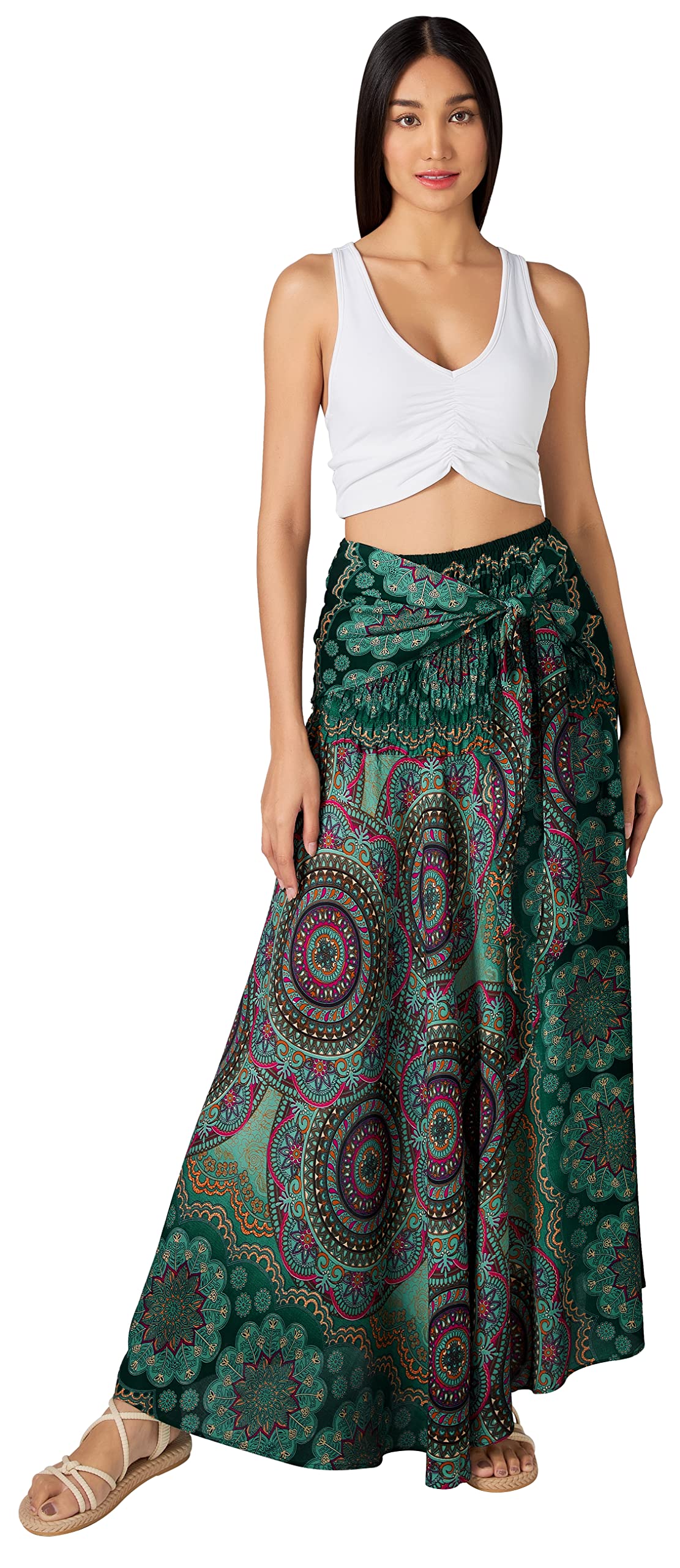 Long Boho Skirts for Women - Bohemian Hippie Maxi Summer Skirt