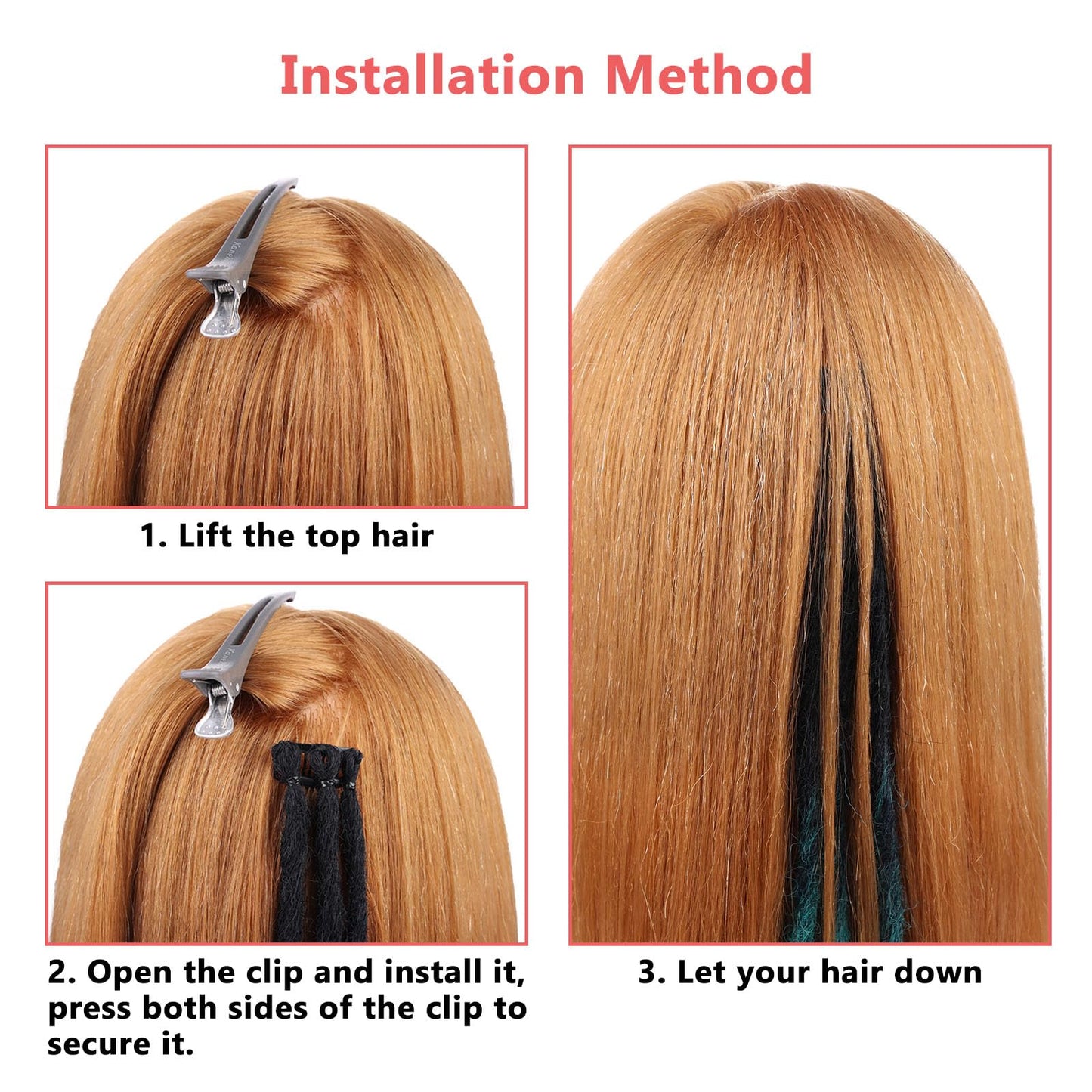 Dreadlock Extensions Hippie Single Ended Dreads