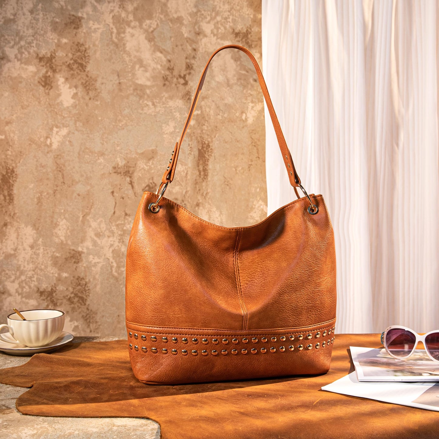 Hobo Bag Purses and Handbags for Women Top Handle Handbags with Zipper
