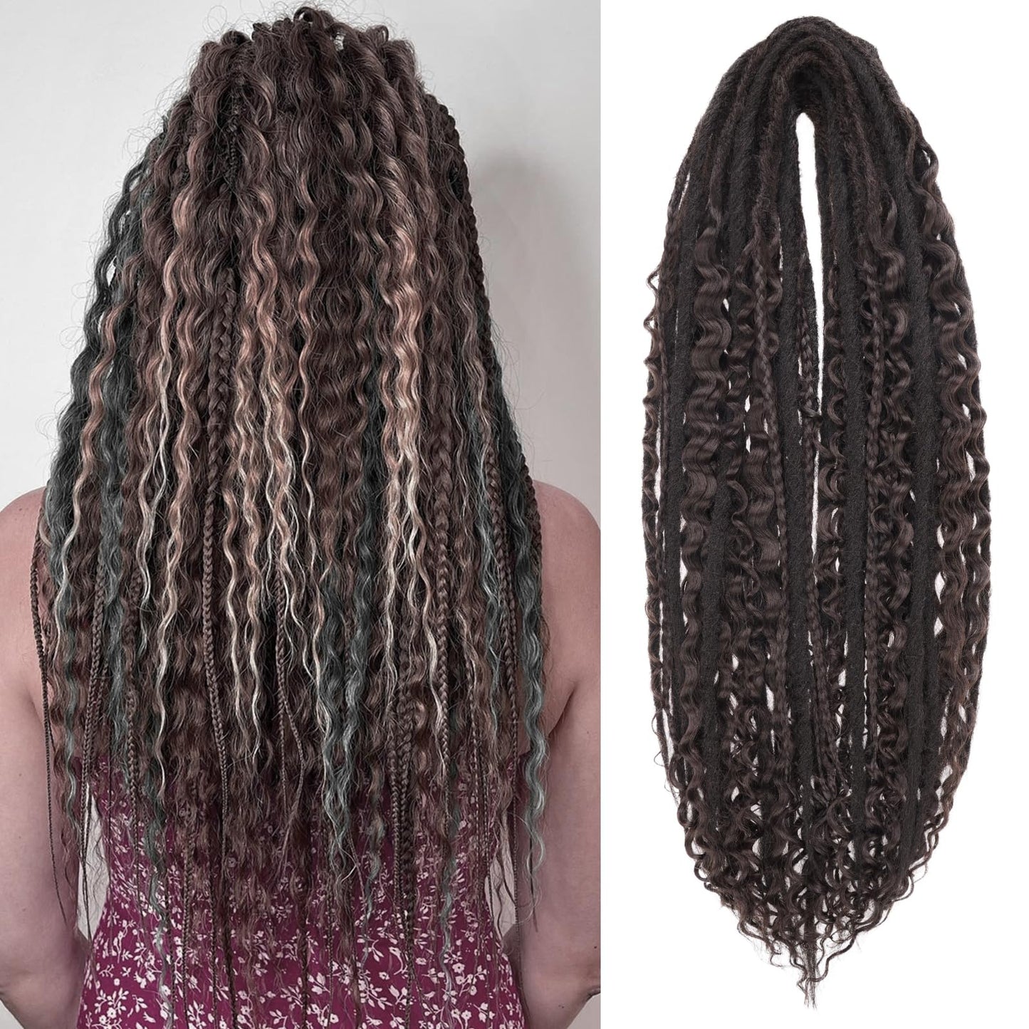 Dreadlock Extensions Hippie Single Ended Dreads