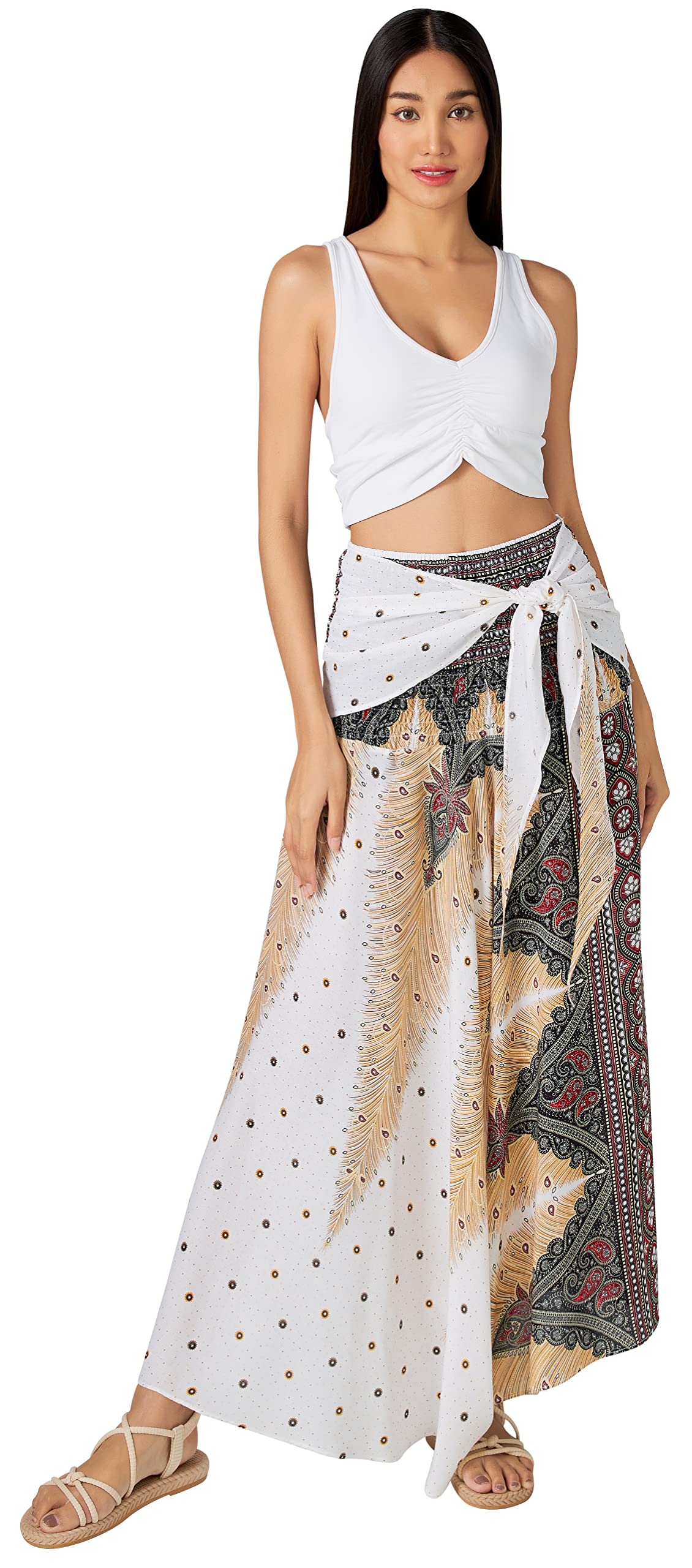 Long Boho Skirts for Women - Bohemian Hippie Maxi Summer Skirt