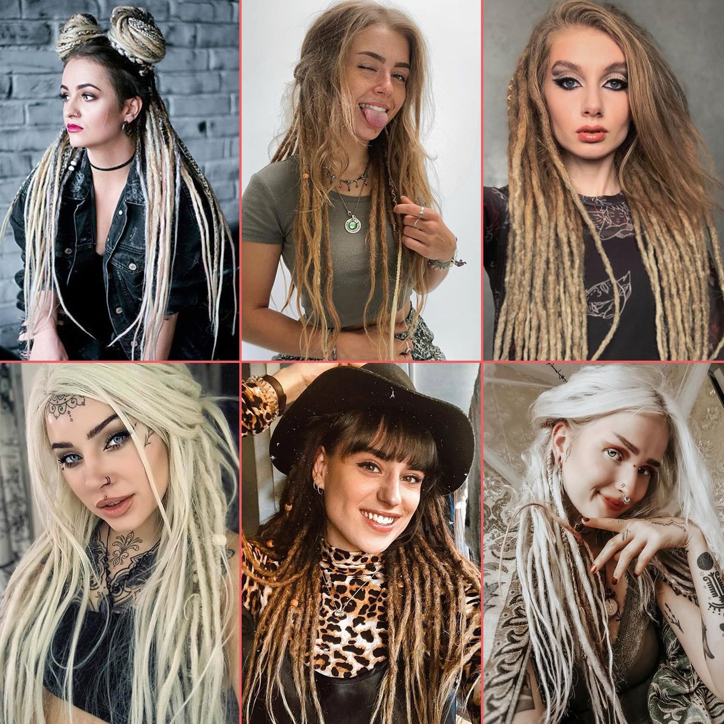 Dreadlock Extensions Hippie Single Ended Dreads