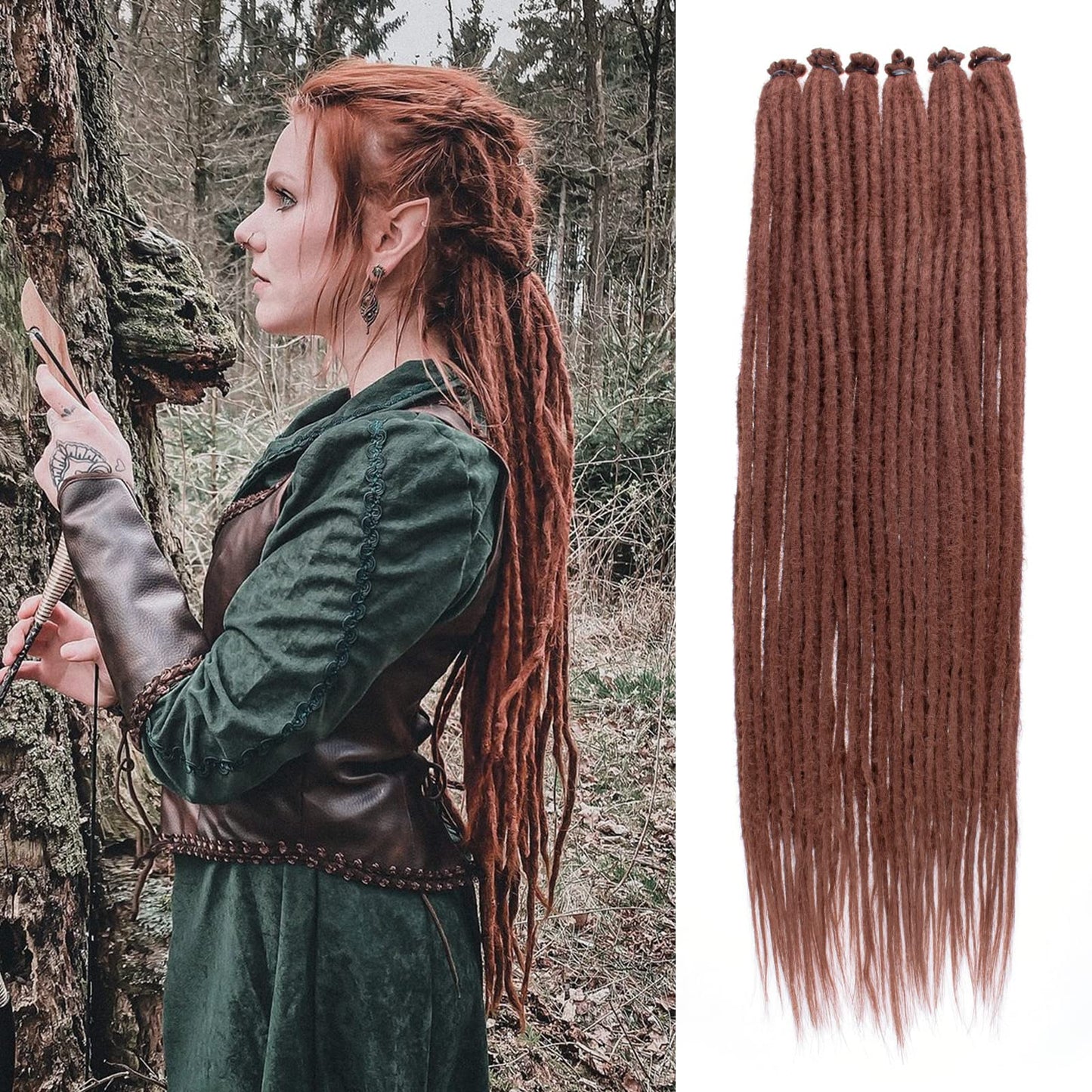 Dreadlock Extensions Hippie Single Ended Dreads