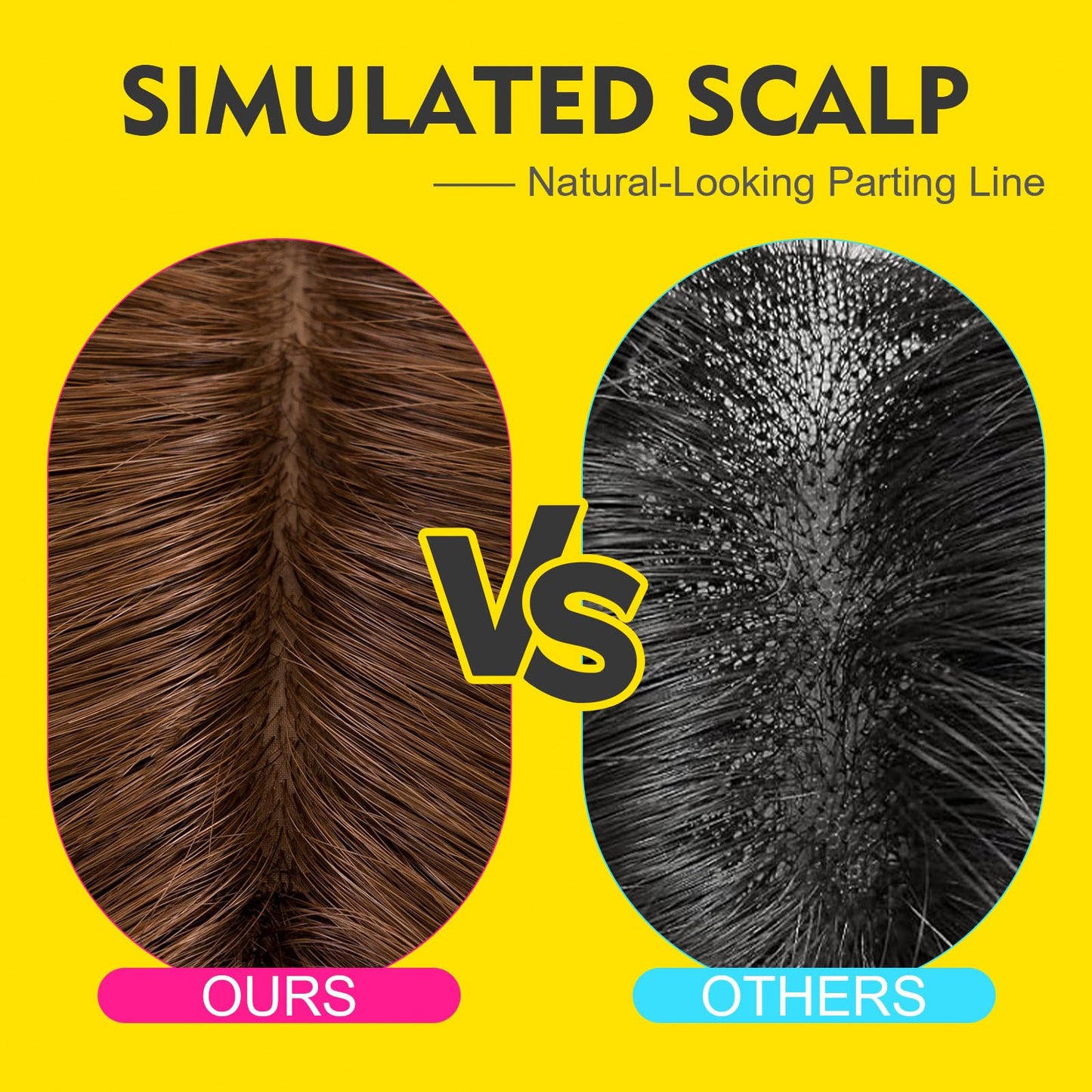 Human Hair Toppers for Women Real Human Hair No Bangs Toppers Hair Pieces for Women with Thinning Hair Upgraded Silk Base 10in. Clip In