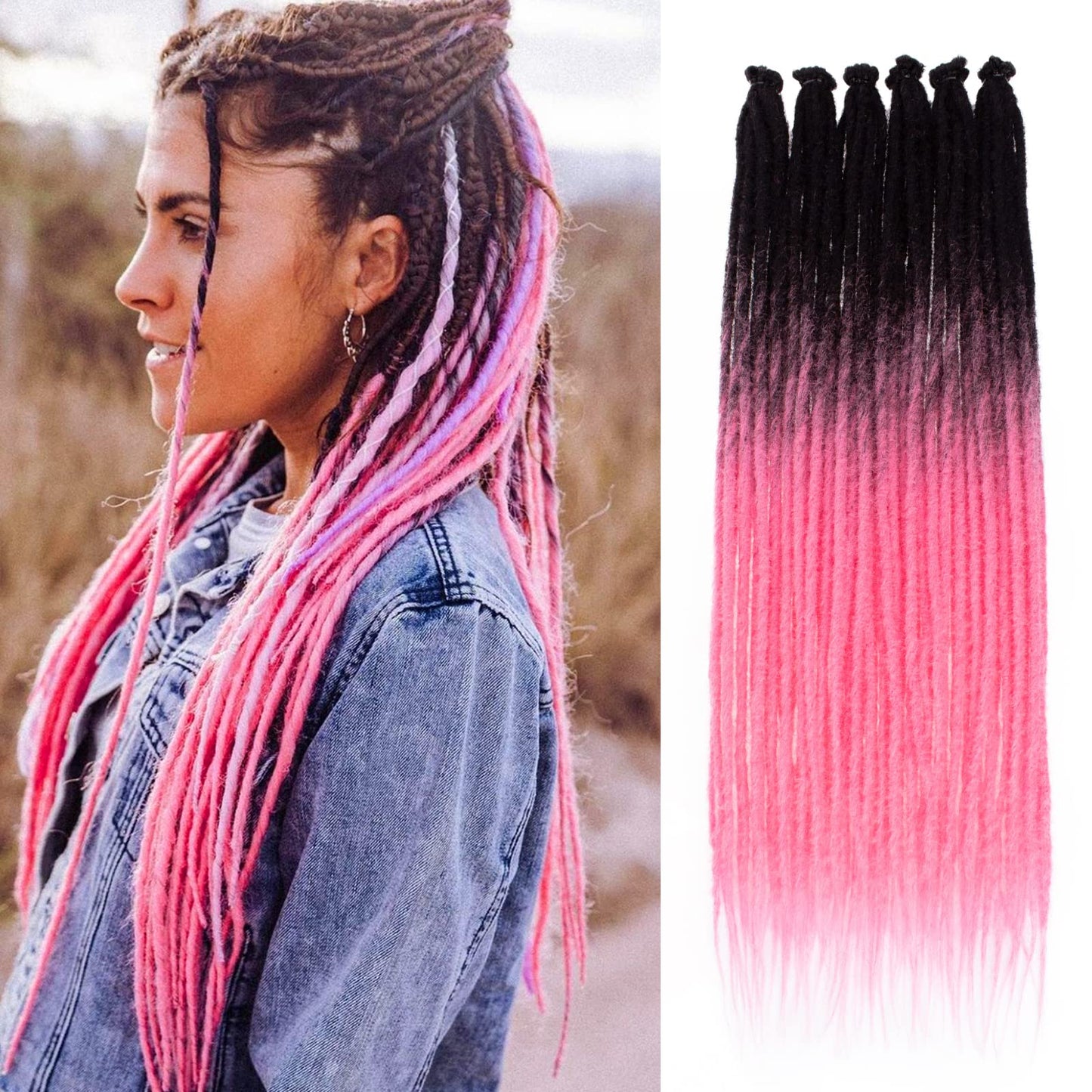 Dreadlock Extensions Hippie Single Ended Dreads