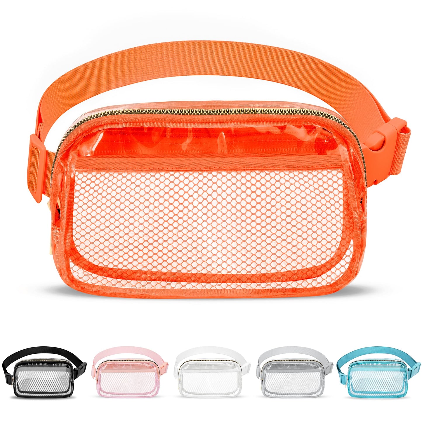 VOROLO Fanny Pack Christmas Gift For Women And Men Crossbody Bag Belt Bag Bum Bag with Adjustable Strap for Sports Black