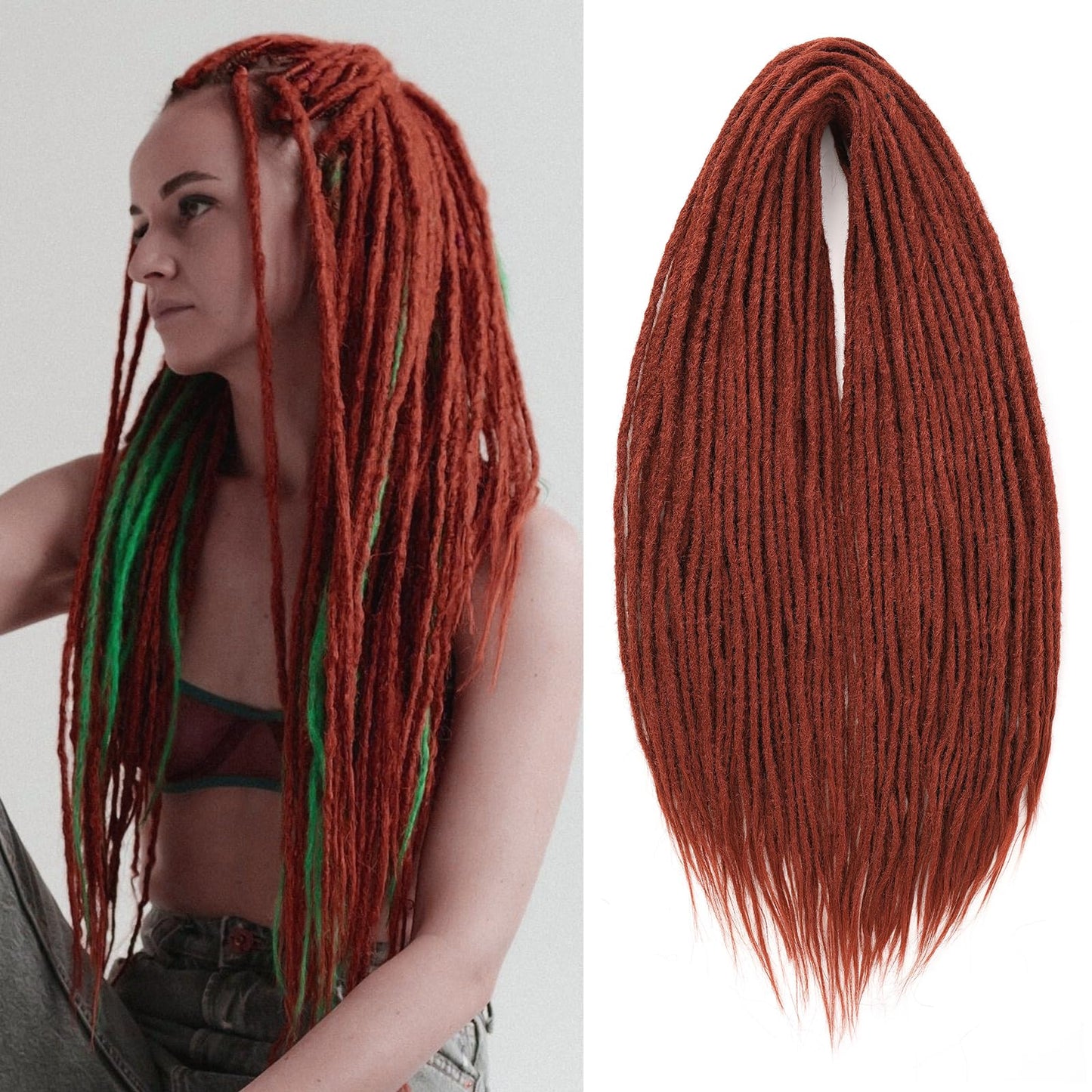 Dreadlock Extensions Hippie Single Ended Dreads