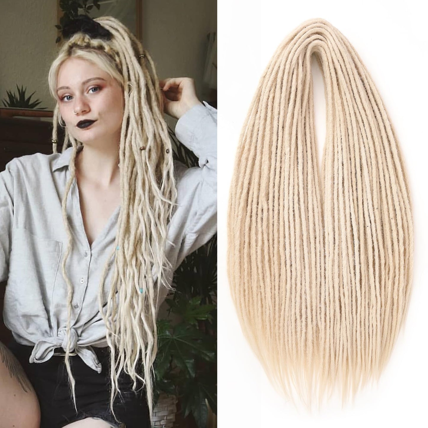 Dreadlock Extensions Hippie Single Ended Dreads