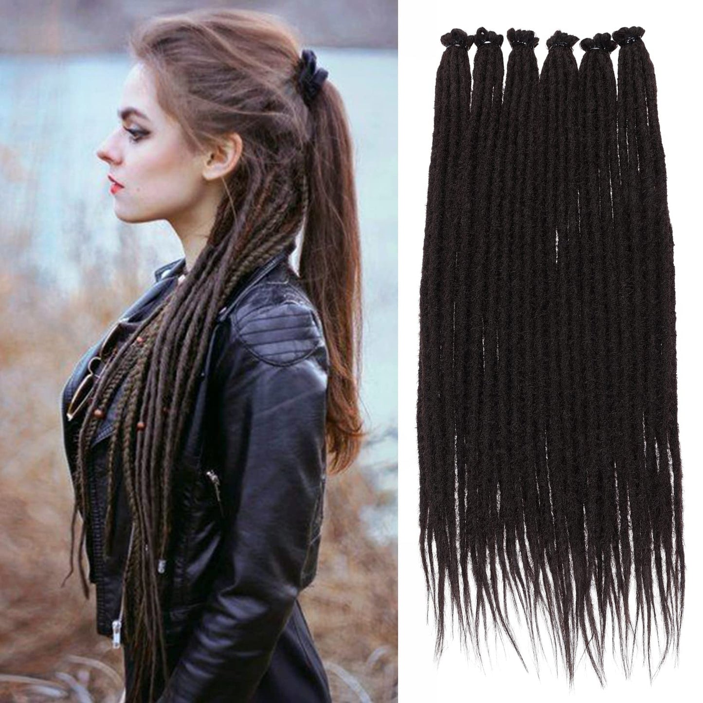 Dreadlock Extensions Hippie Single Ended Dreads