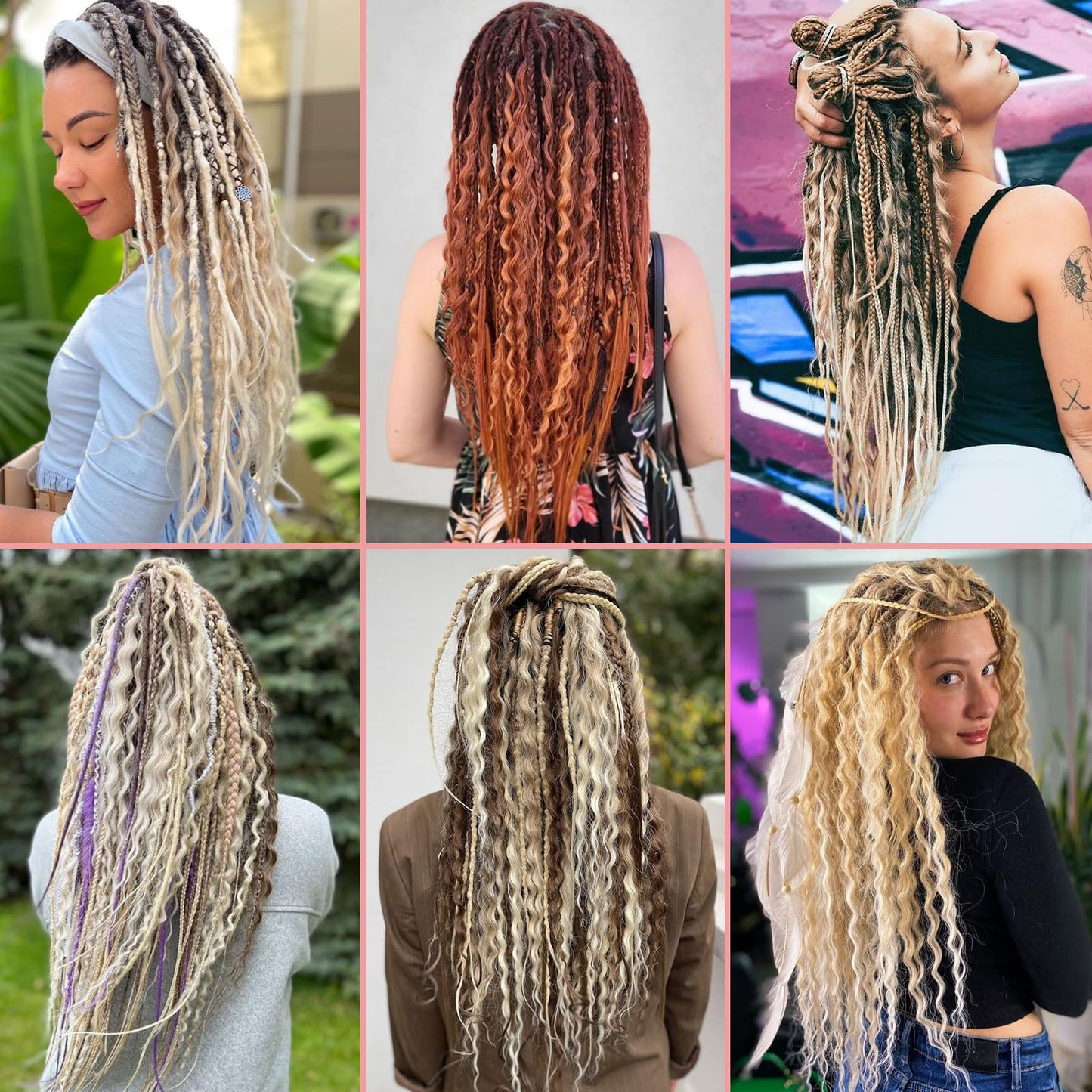 Dreadlock Extensions Hippie Single Ended Dreads