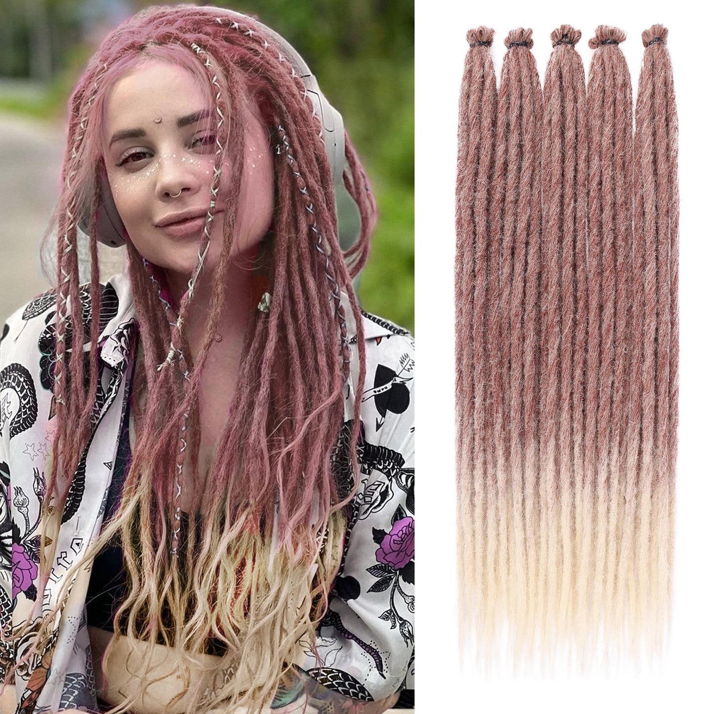 Dreadlock Extensions Hippie Single Ended Dreads