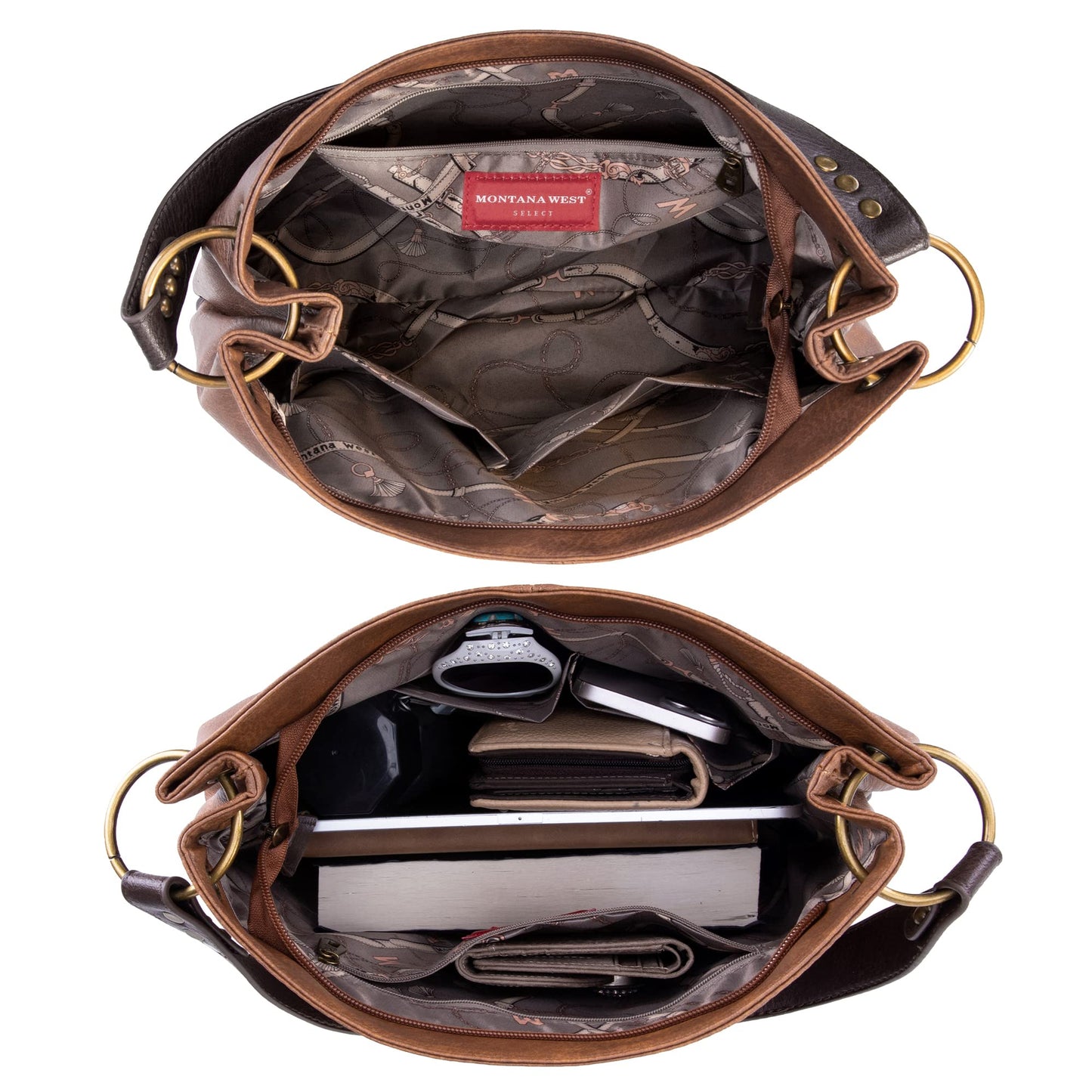 Hobo Bag Purses and Handbags for Women Top Handle Handbags with Zipper