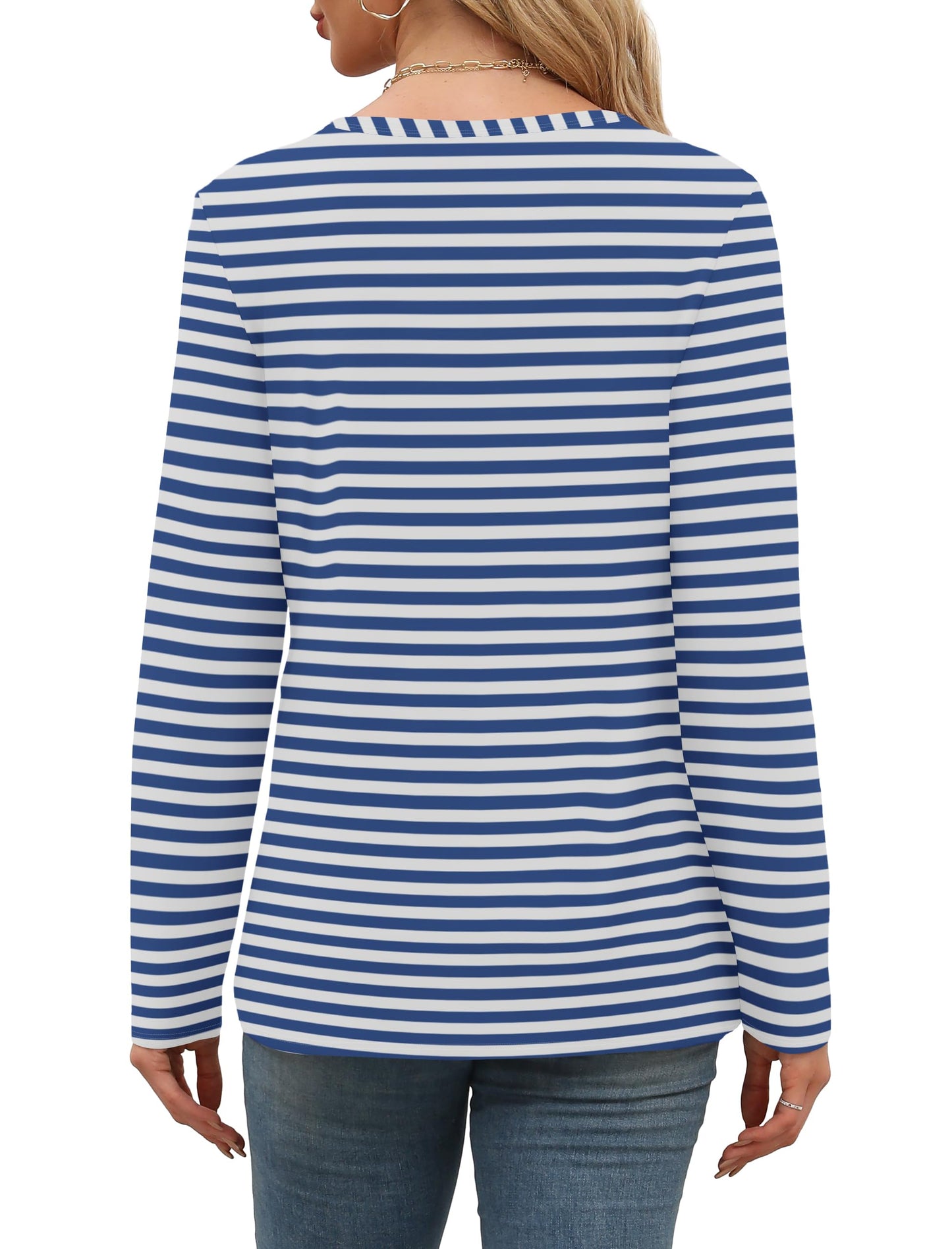 Womens Long Sleeve T Shirts Fashion Tops Comfy Basic Tees Plain Tshirts