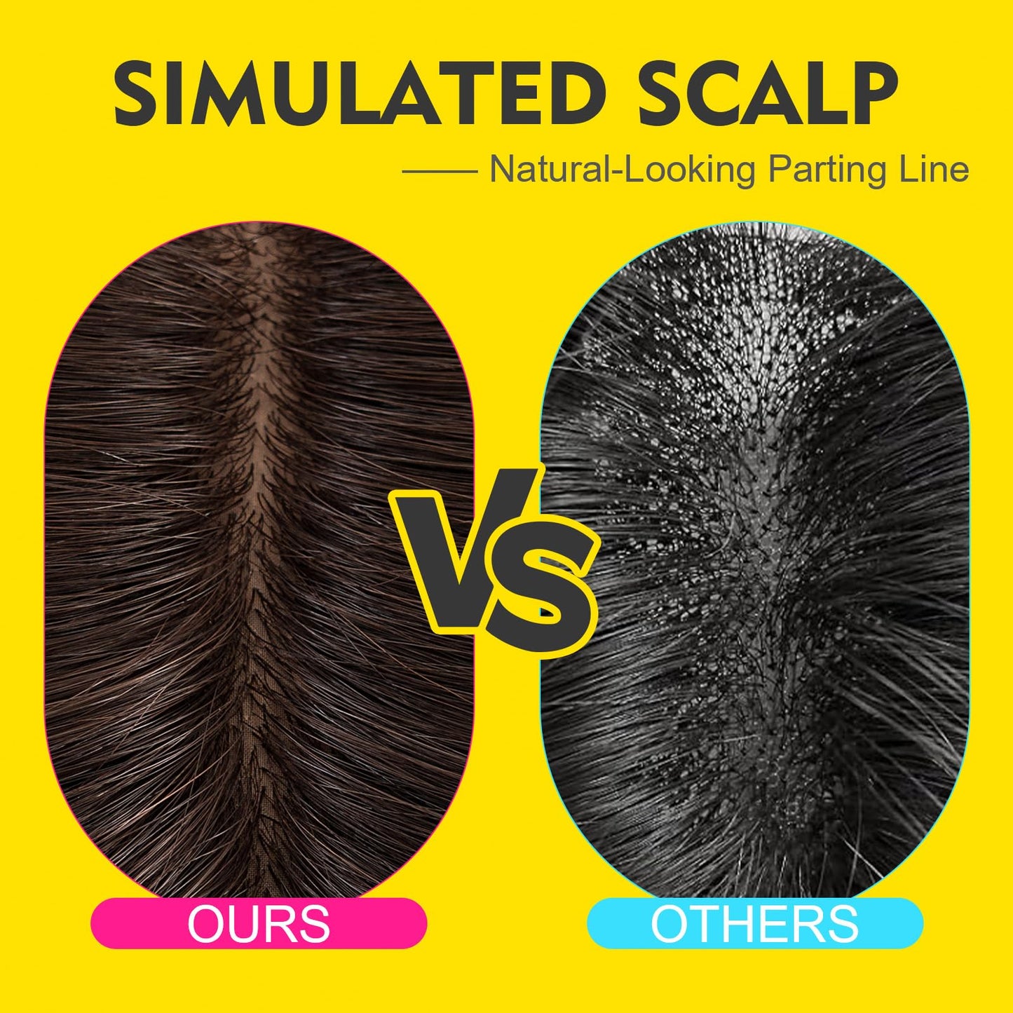 Human Hair Toppers for Women Real Human Hair No Bangs Toppers Hair Pieces for Women with Thinning Hair Upgraded Silk Base 10in. Clip In
