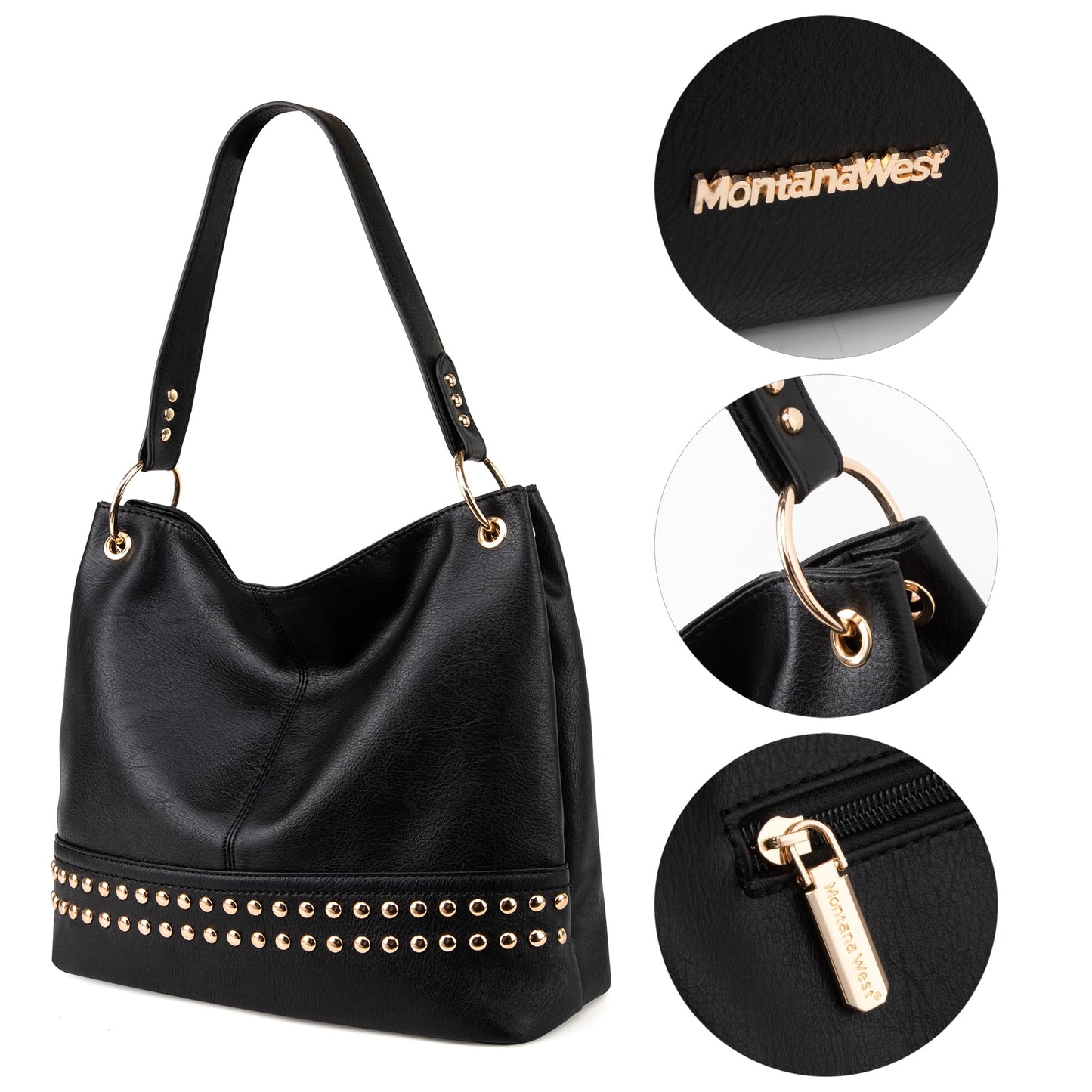 Hobo Bag Purses and Handbags for Women Top Handle Handbags with Zipper