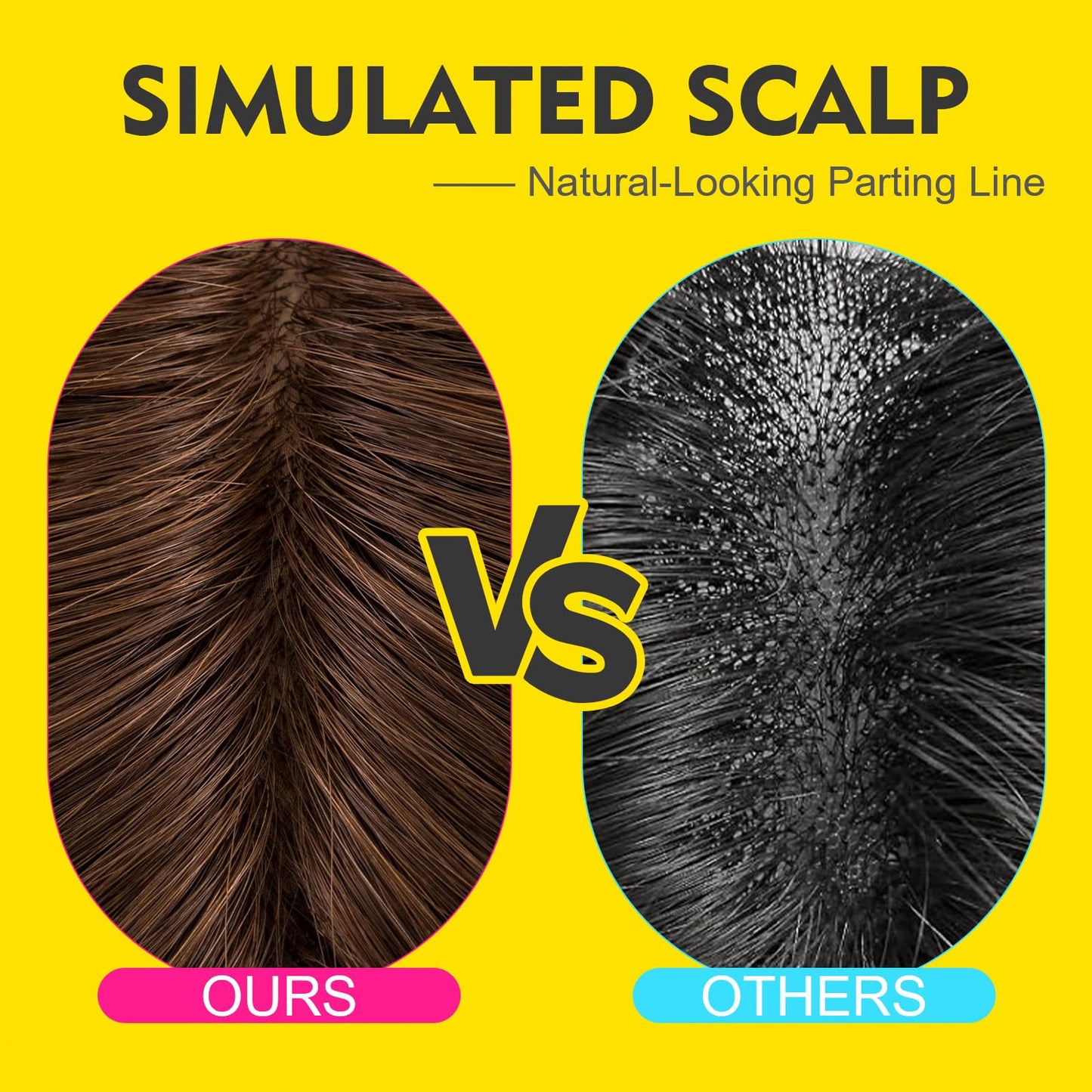 Human Hair Toppers for Women Real Human Hair No Bangs Toppers Hair Pieces for Women with Thinning Hair Upgraded Silk Base 10in. Clip In