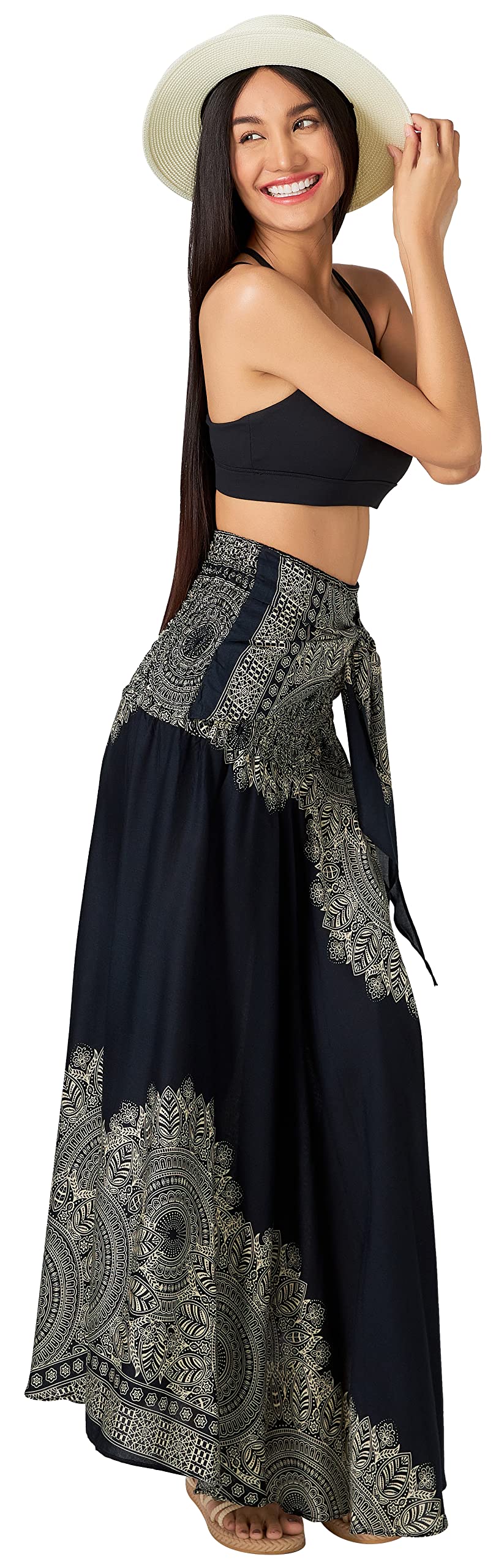 Long Boho Skirts for Women - Bohemian Hippie Maxi Summer Skirt