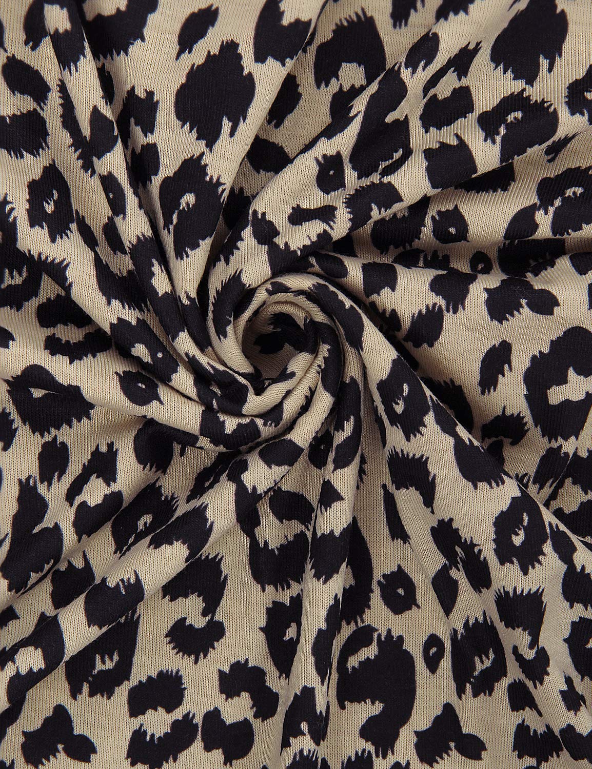 Womens Leopard Print Tops Short Sleeve Round Neck Casual T Shirts Tees