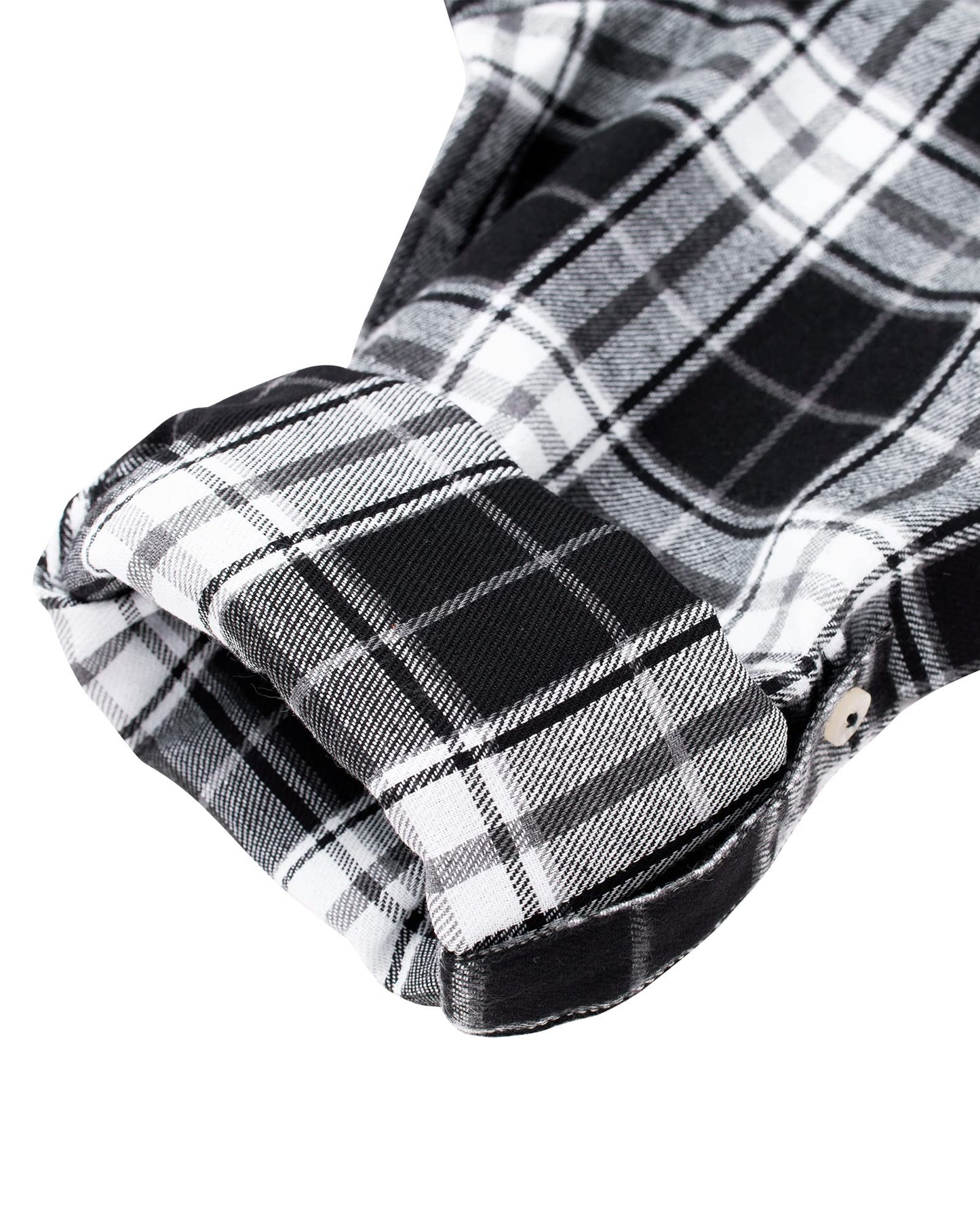 Womens Plaid Flannel Shirts Long Sleeve Roll Up Casual Button Down Shirt