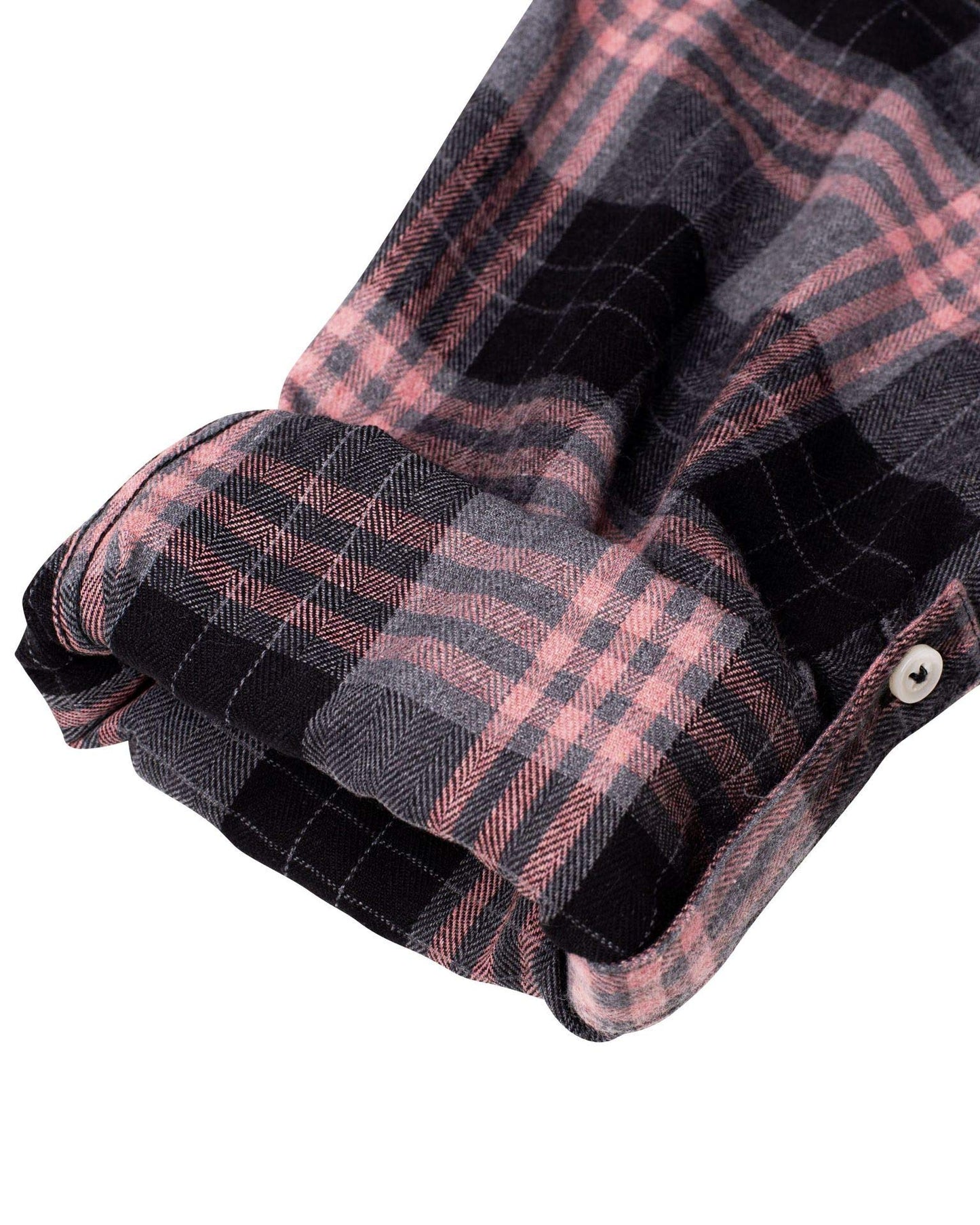 Womens Plaid Flannel Shirts Long Sleeve Roll Up Casual Button Down Shirt