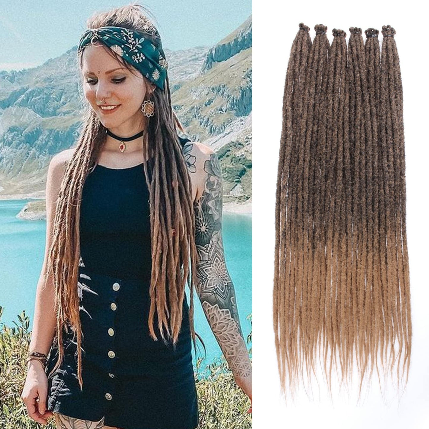 Dreadlock Extensions Hippie Single Ended Dreads