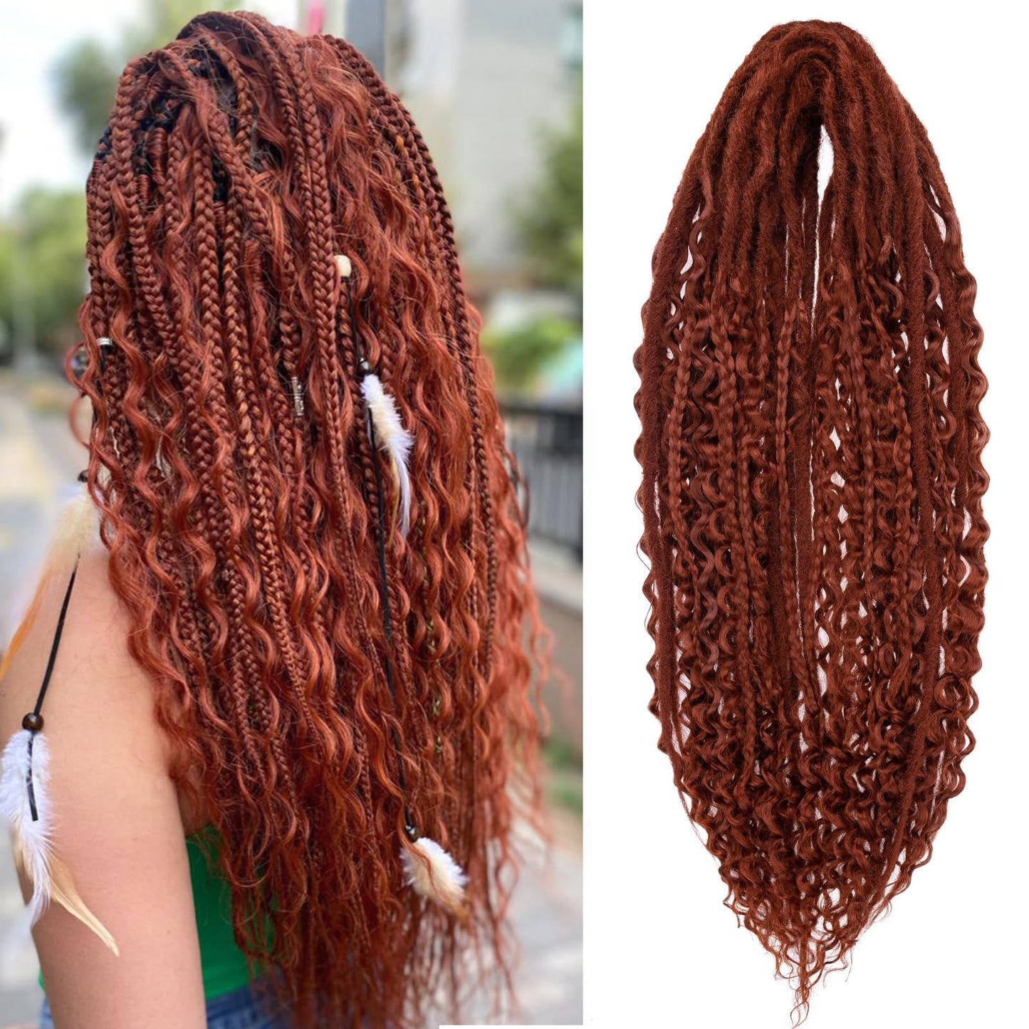 Dreadlock Extensions Hippie Single Ended Dreads