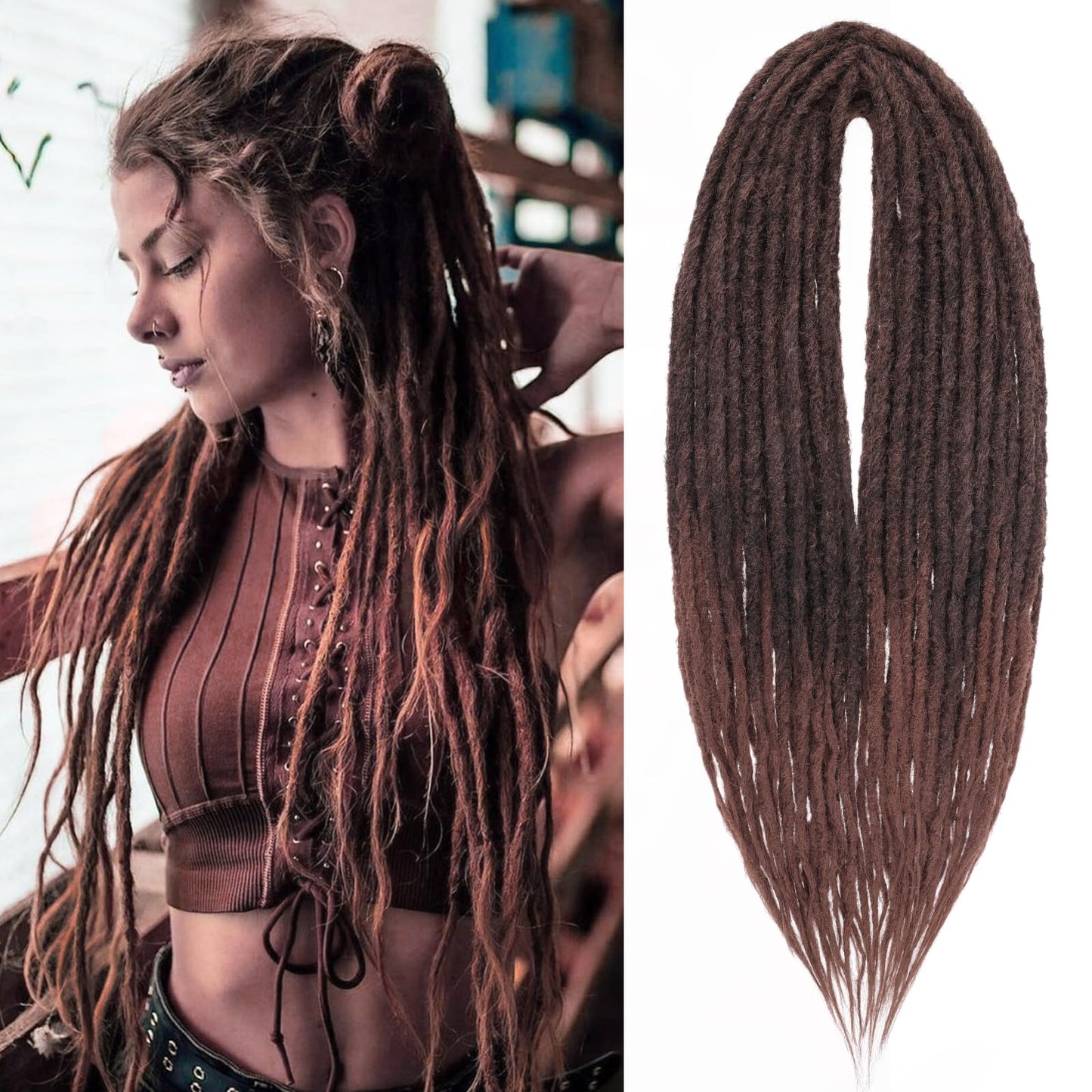 Dreadlock Extensions Hippie Single Ended Dreads