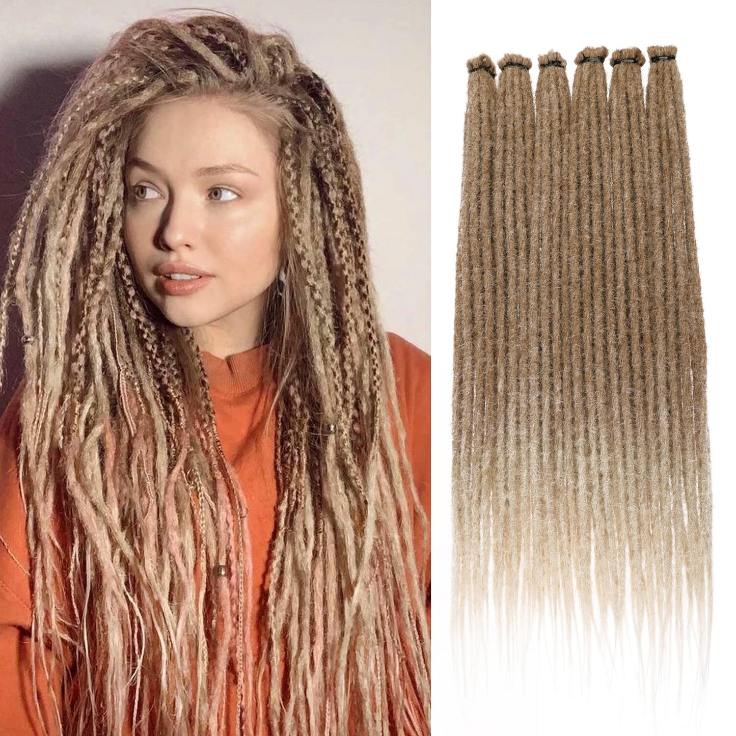 Dreadlock Extensions Hippie Single Ended Dreads