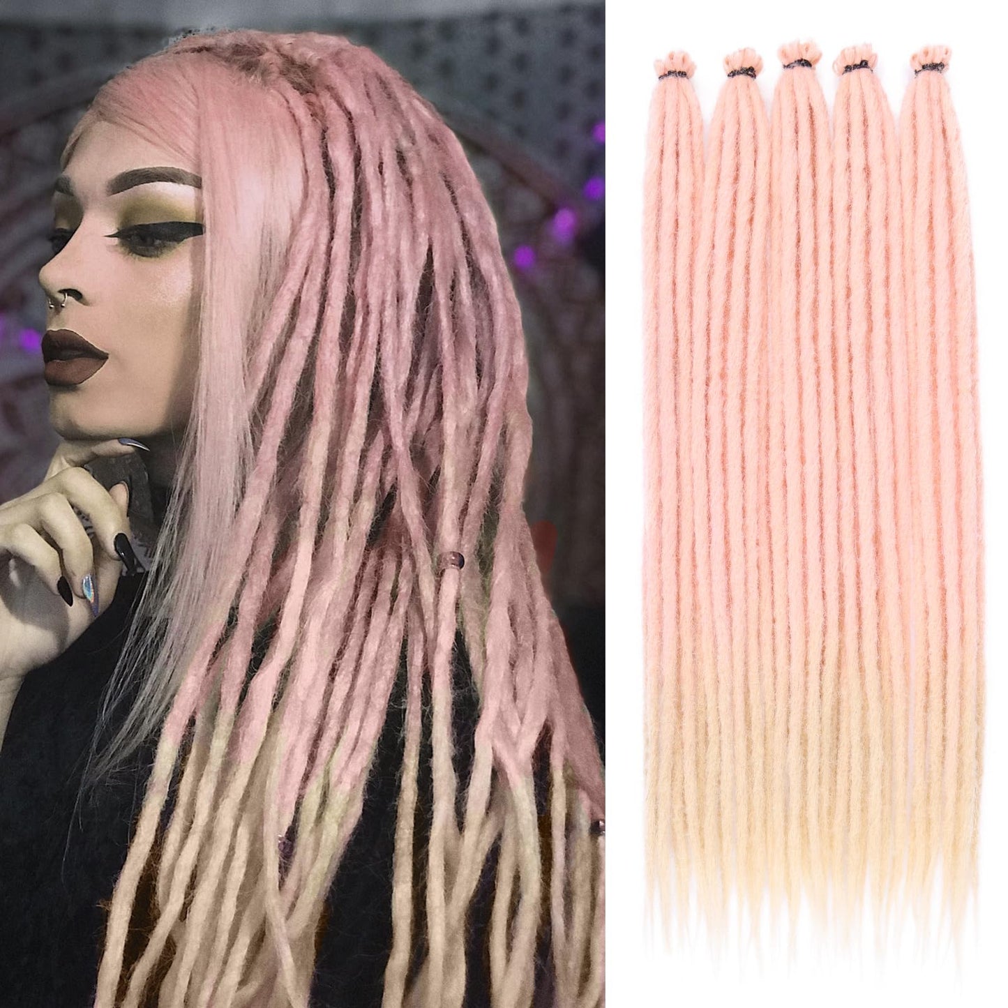 Dreadlock Extensions Hippie Single Ended Dreads