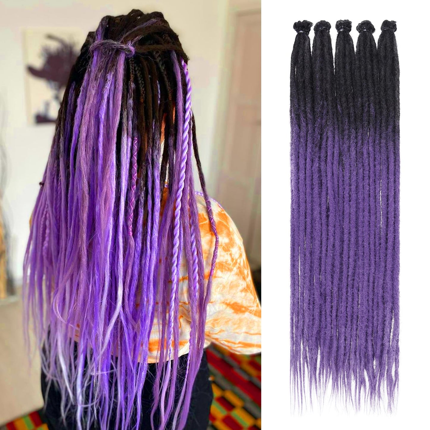 Dreadlock Extensions Hippie Single Ended Dreads