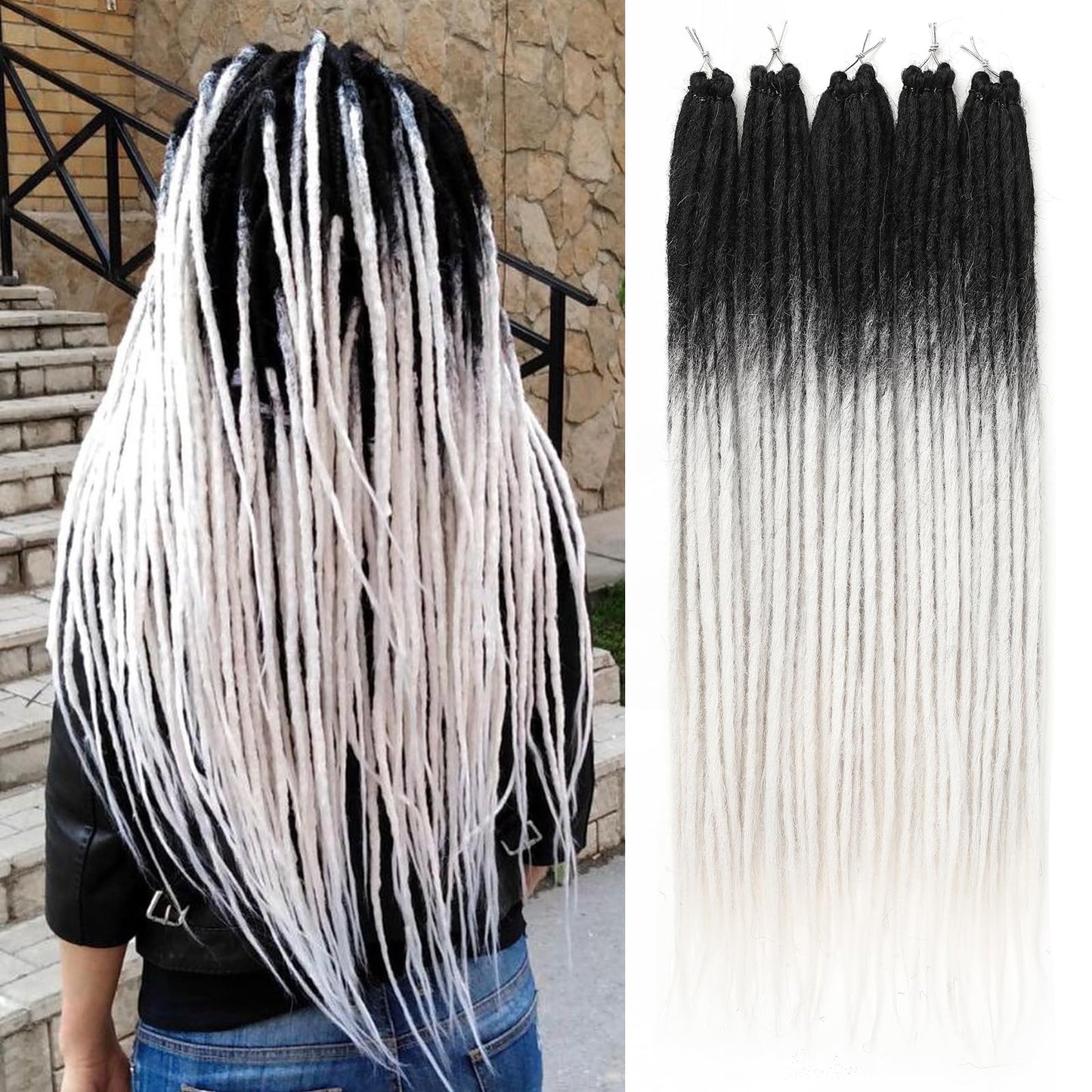 Dreadlock Extensions Hippie Single Ended Dreads