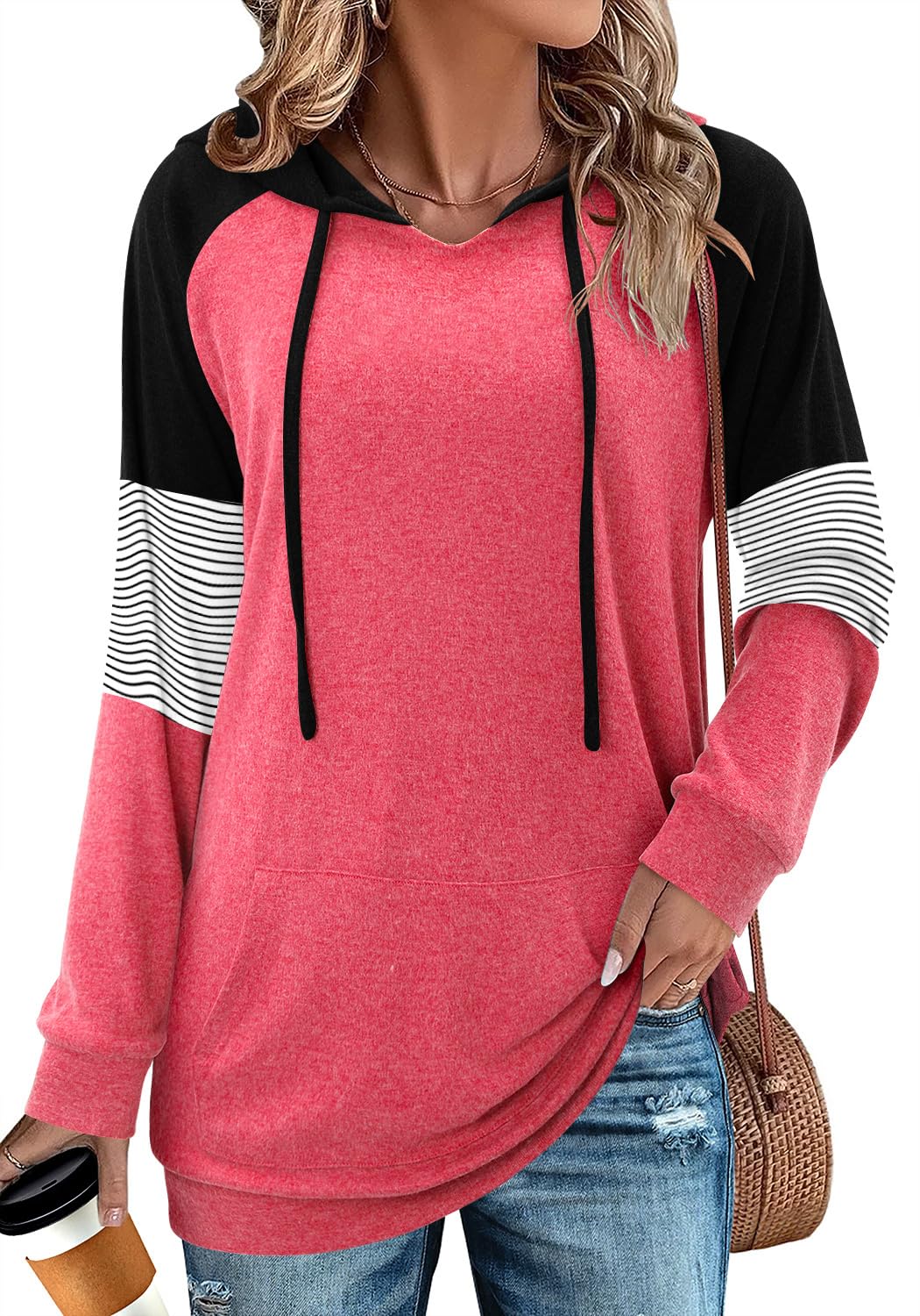 Women's Pullover Hoodies Girls Trendy Fashion Tops Hooded Sweatshirts