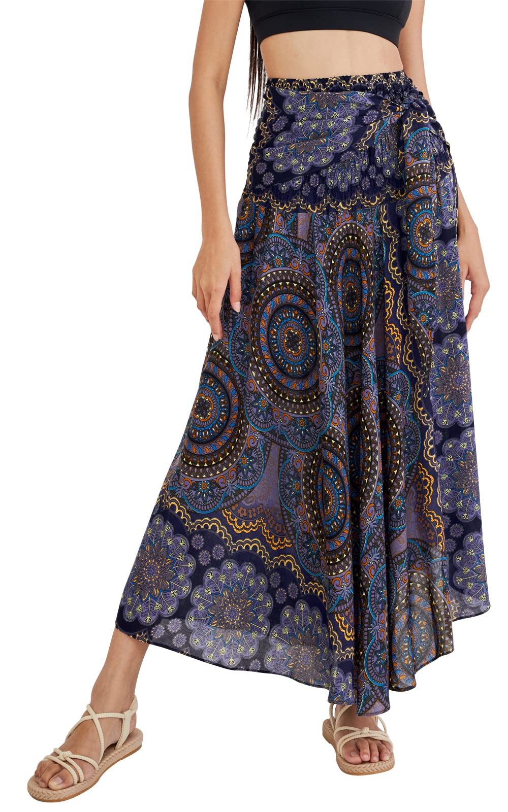 Long Boho Skirts for Women - Bohemian Hippie Maxi Summer Skirt