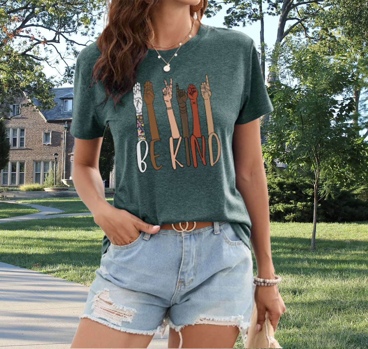 Women's Fitted Vintage Rock Band Country Music Short Sleeve T-Shirts
