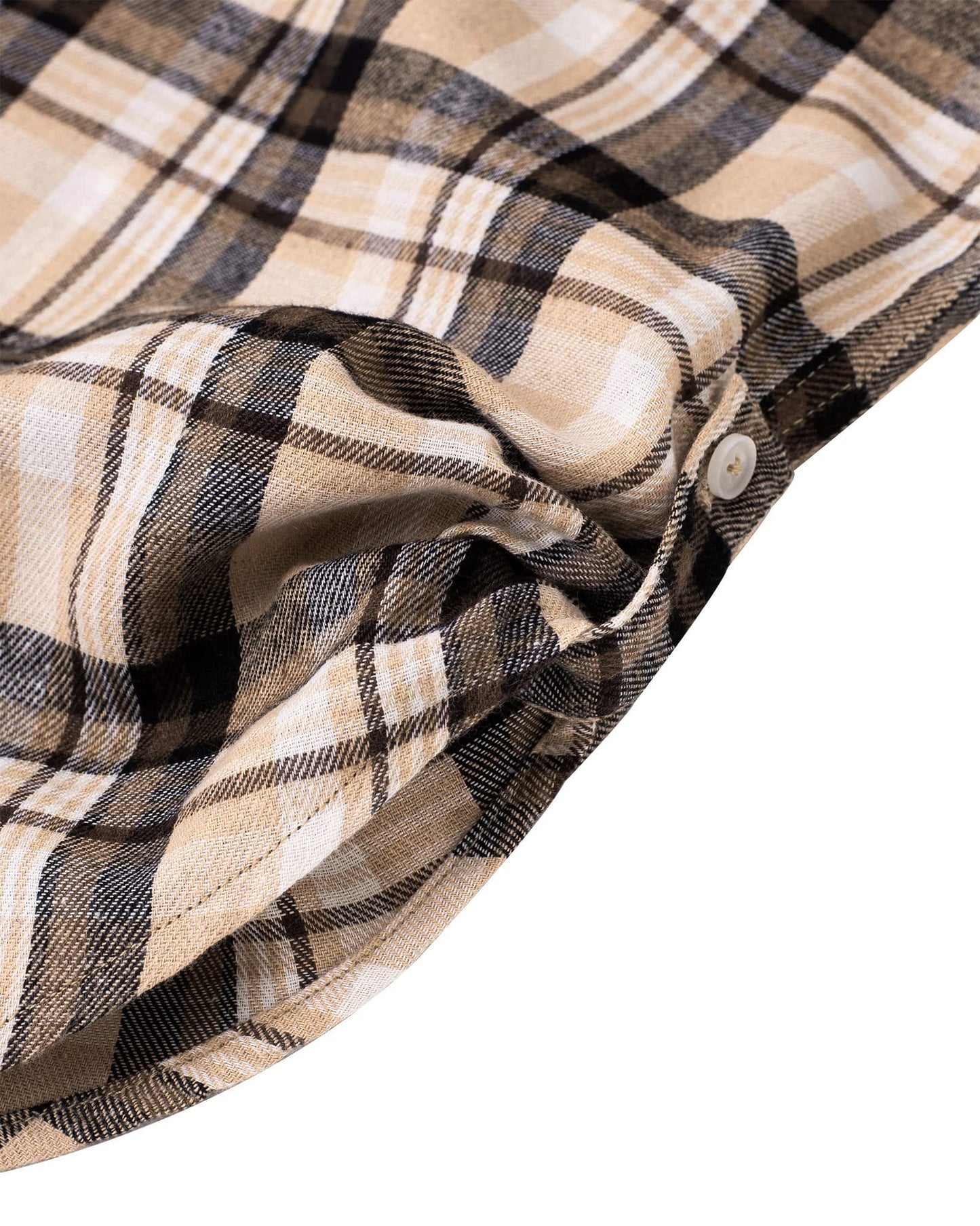 Womens Plaid Flannel Shirts Long Sleeve Roll Up Casual Button Down Shirt