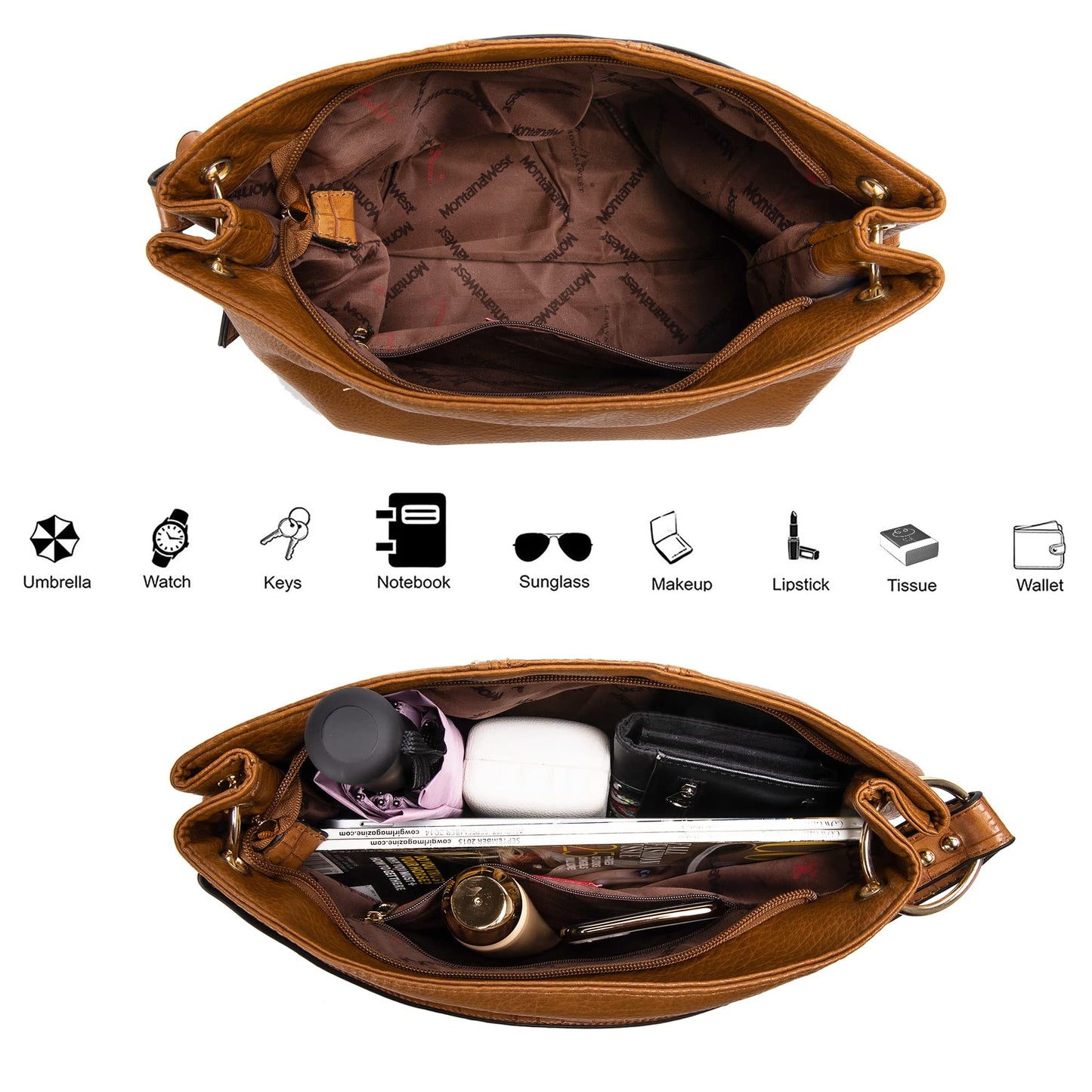 Hobo Bag Purses and Handbags for Women Top Handle Handbags with Zipper