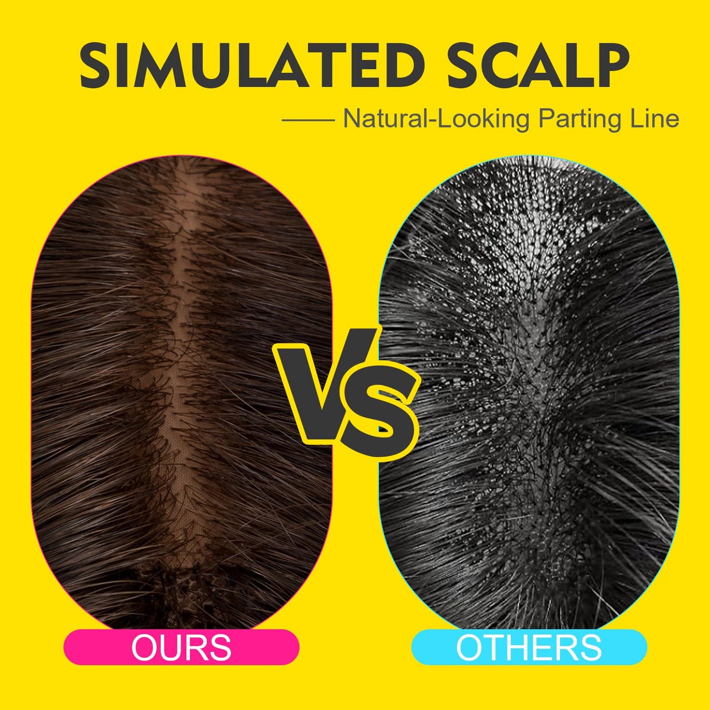 Human Hair Toppers for Women Real Human Hair No Bangs Toppers Hair Pieces for Women with Thinning Hair Upgraded Silk Base 10in. Clip In