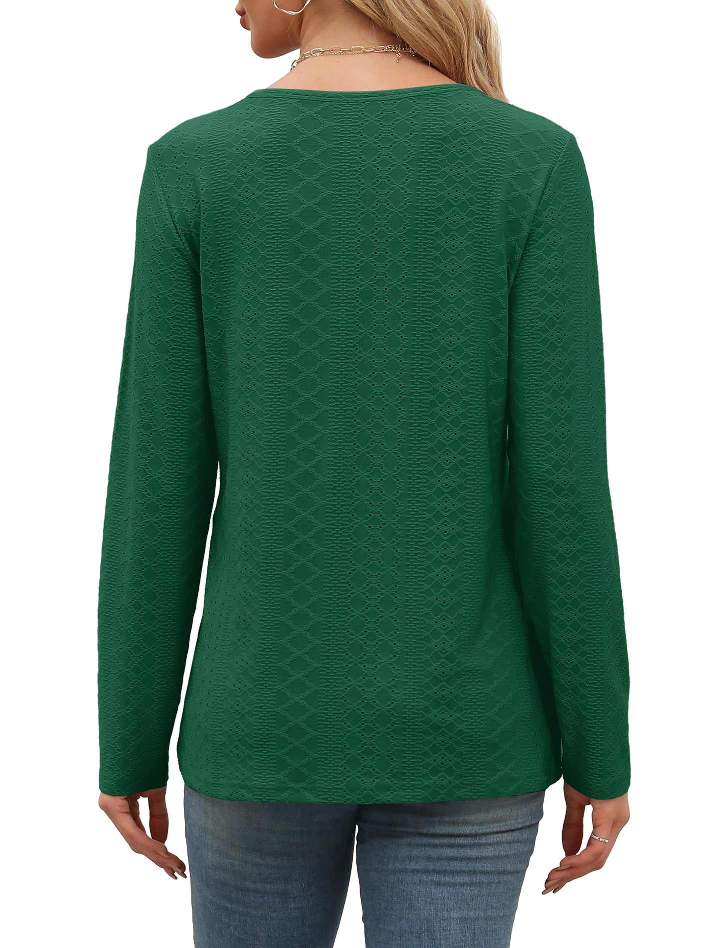 Womens Long Sleeve T Shirts Fashion Tops Comfy Basic Tees Plain Tshirts