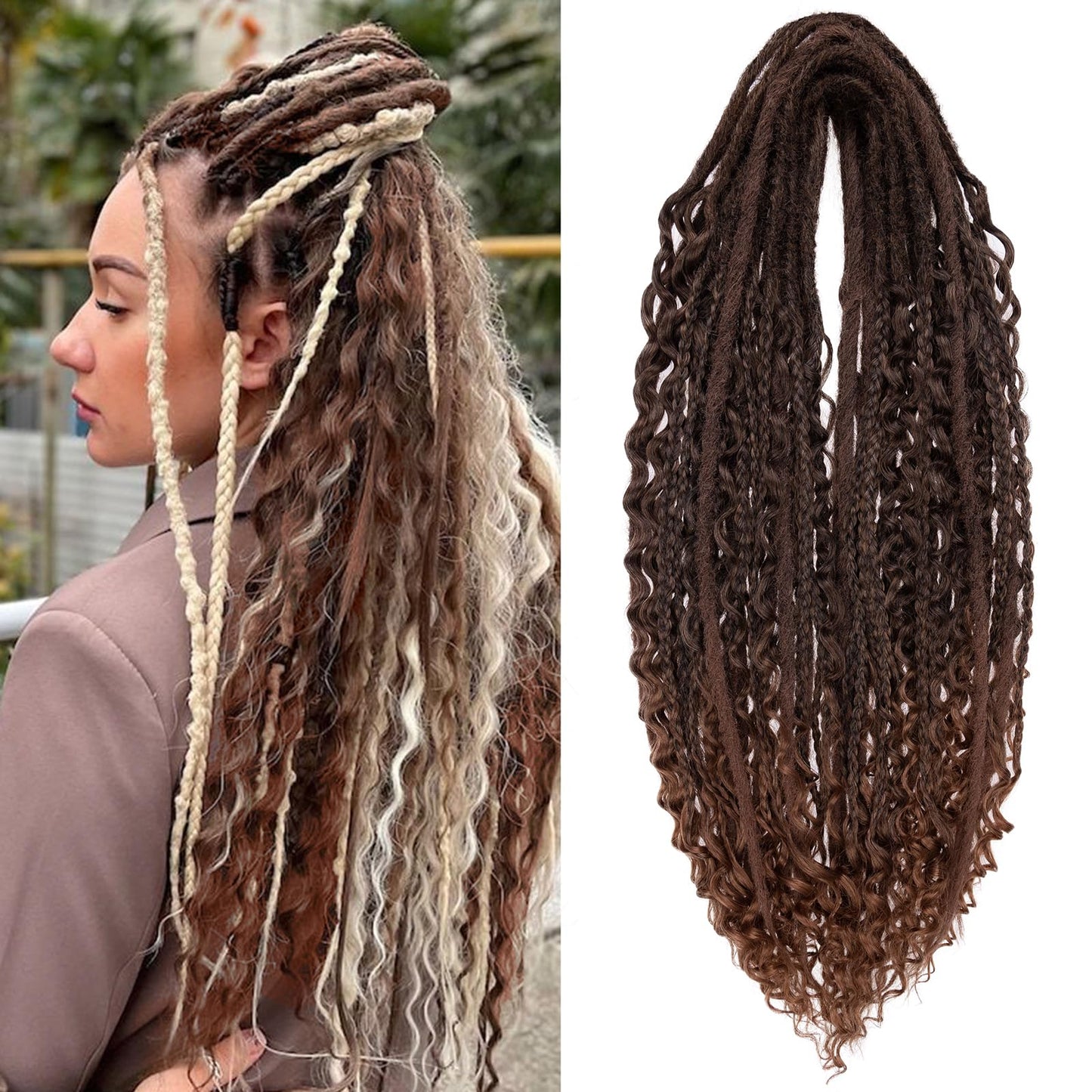 Dreadlock Extensions Hippie Single Ended Dreads