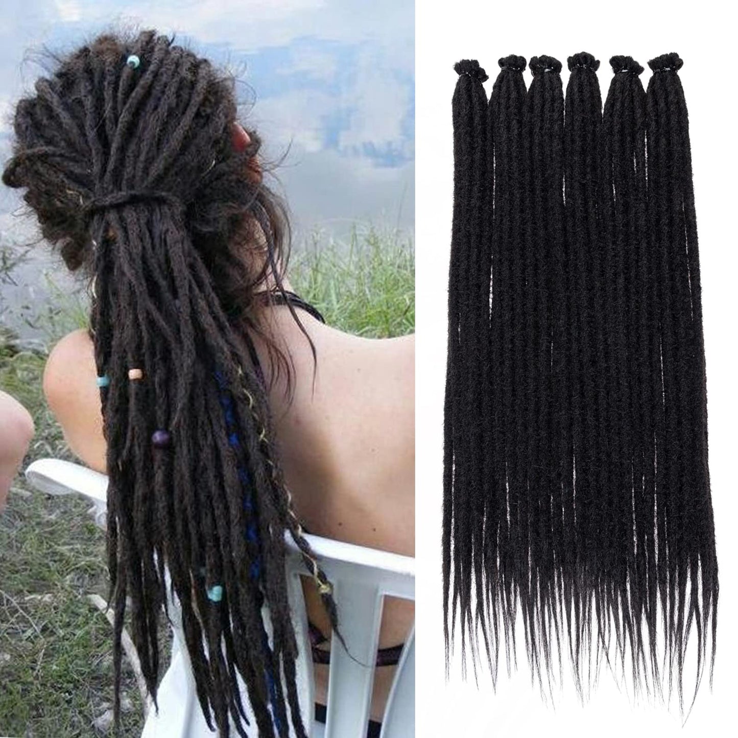 Dreadlock Extensions Hippie Single Ended Dreads