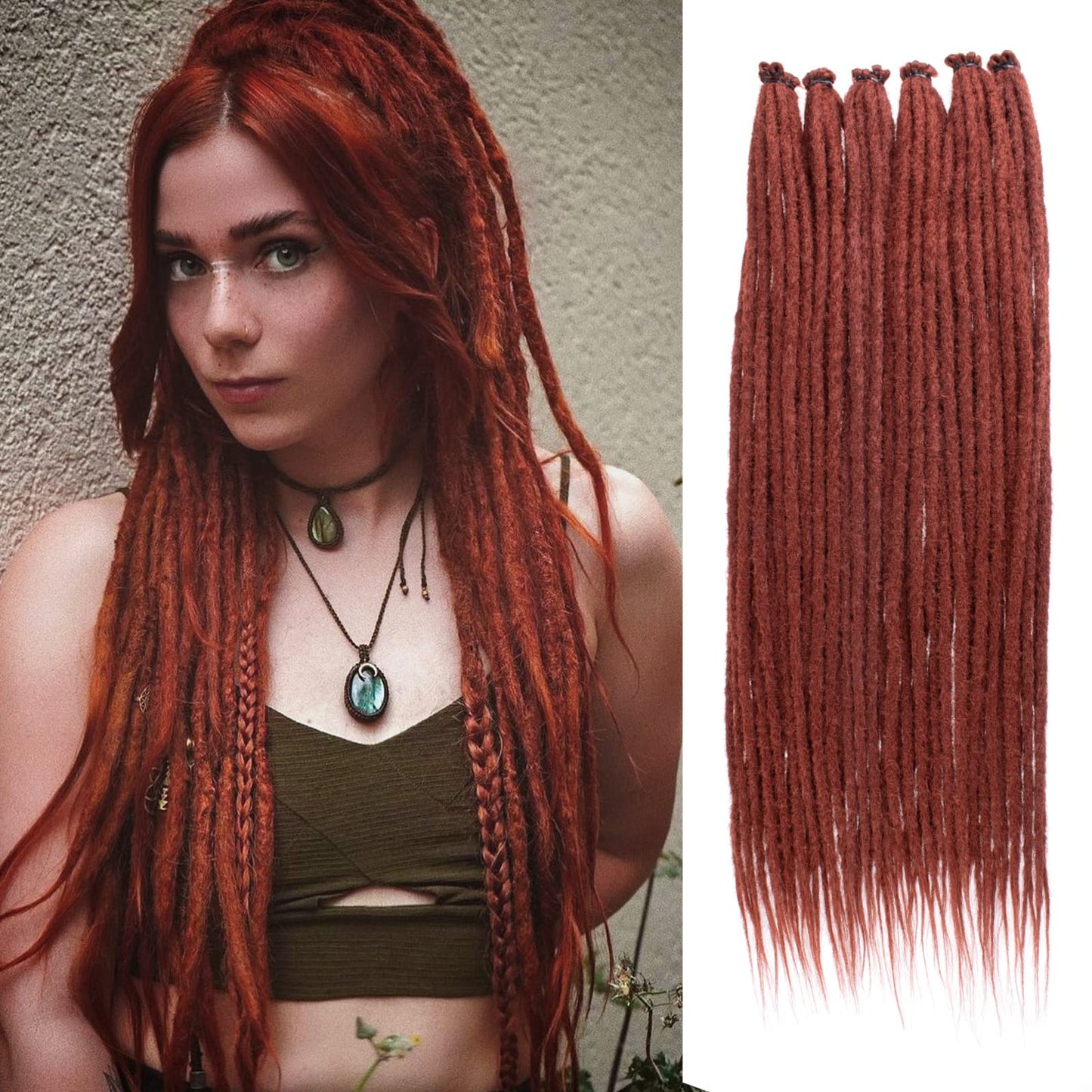 Dreadlock Extensions Hippie Single Ended Dreads