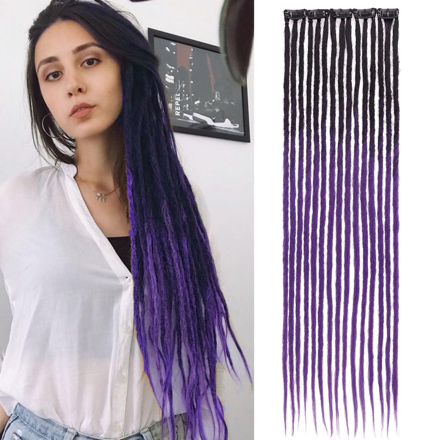 Dreadlock Extensions Hippie Single Ended Dreads