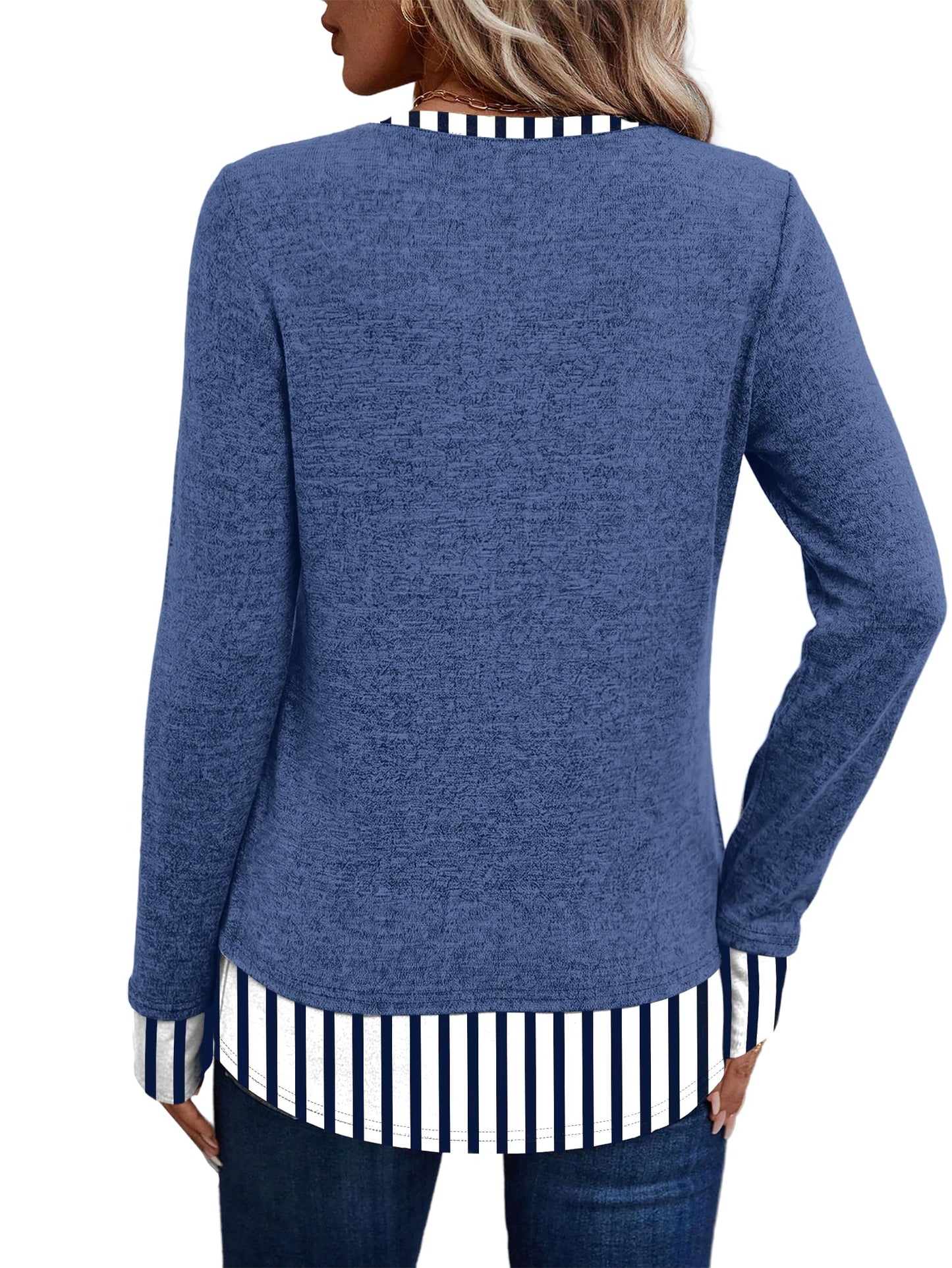 Womens Long Sleeve Shirts Lightweight Tunic Tops