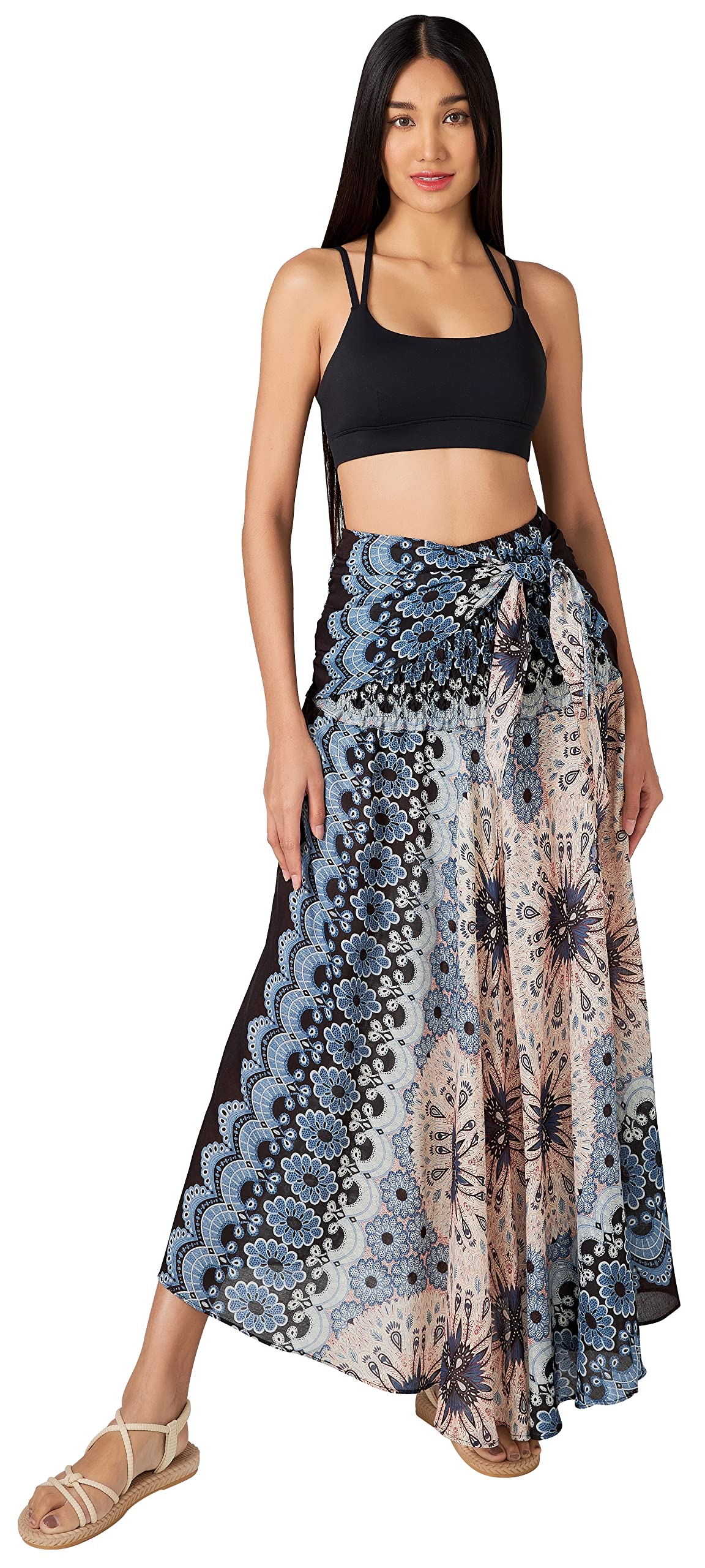 Long Boho Skirts for Women - Bohemian Hippie Maxi Summer Skirt