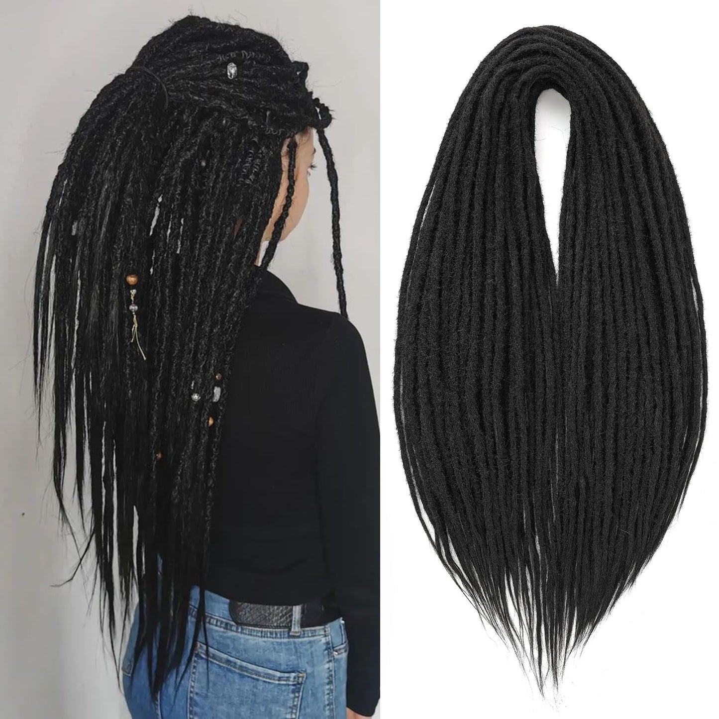 Dreadlock Extensions Hippie Single Ended Dreads