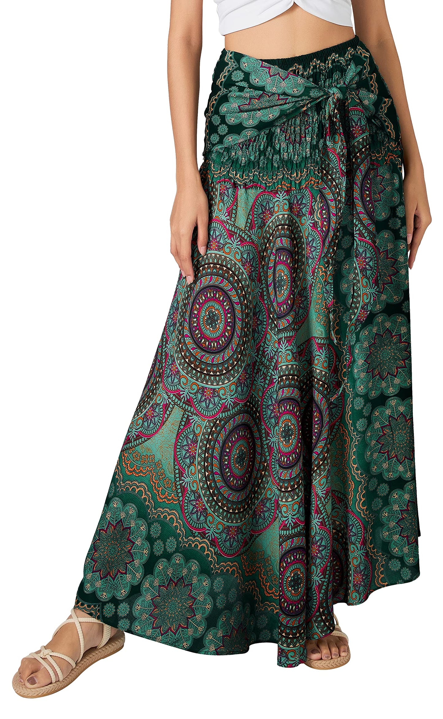 Long Boho Skirts for Women - Bohemian Hippie Maxi Summer Skirt