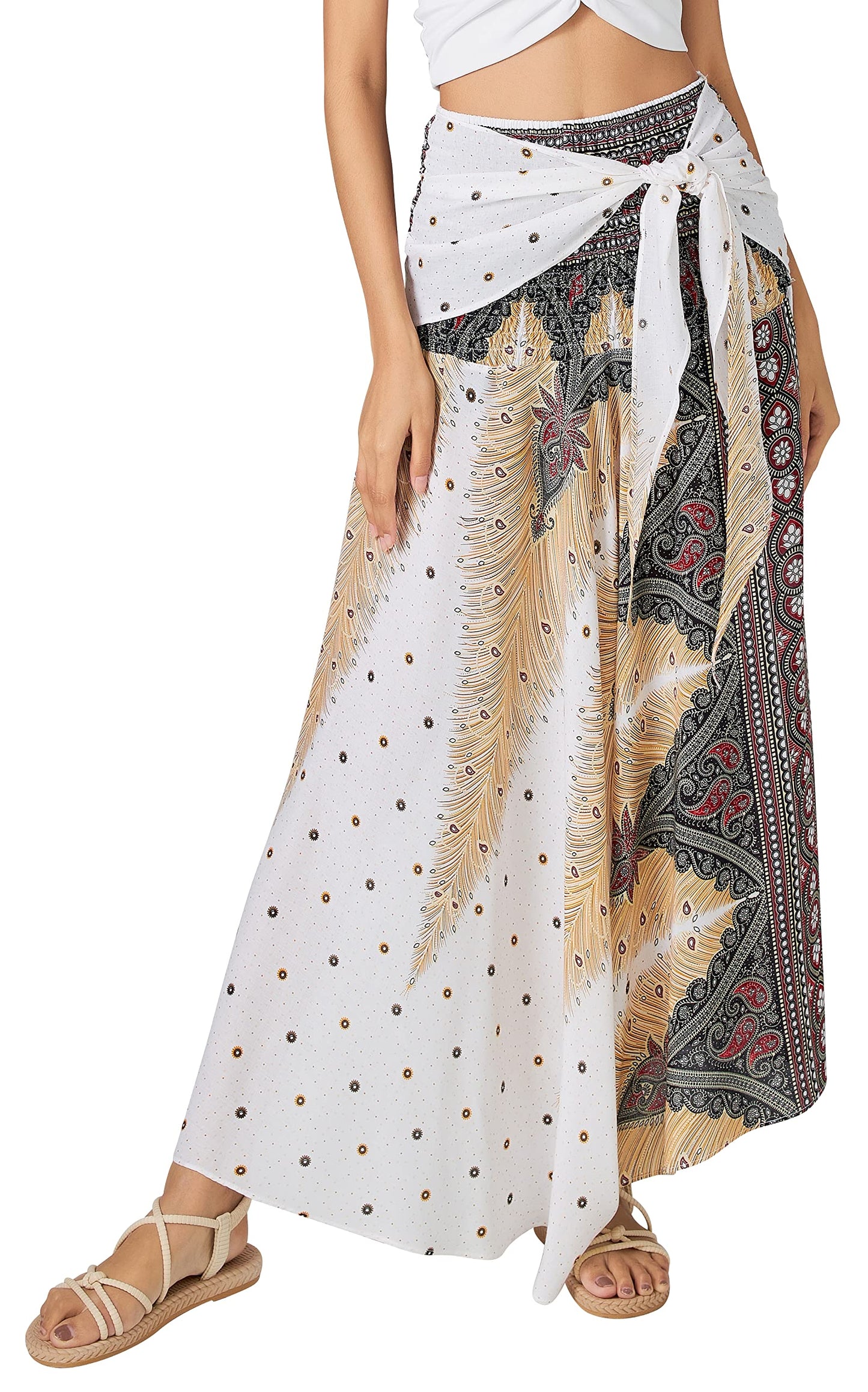 Long Boho Skirts for Women - Bohemian Hippie Maxi Summer Skirt