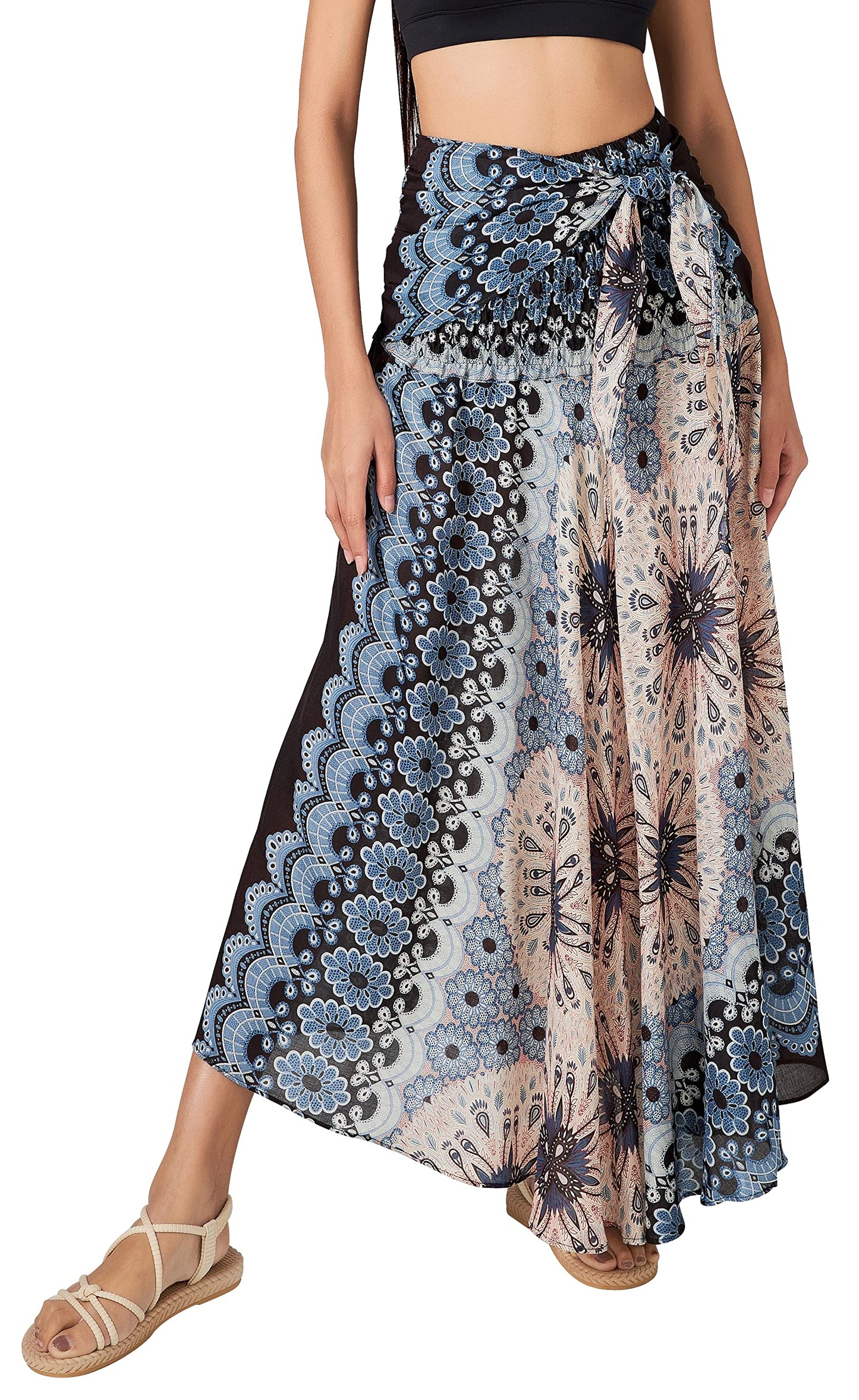 Long Boho Skirts for Women - Bohemian Hippie Maxi Summer Skirt