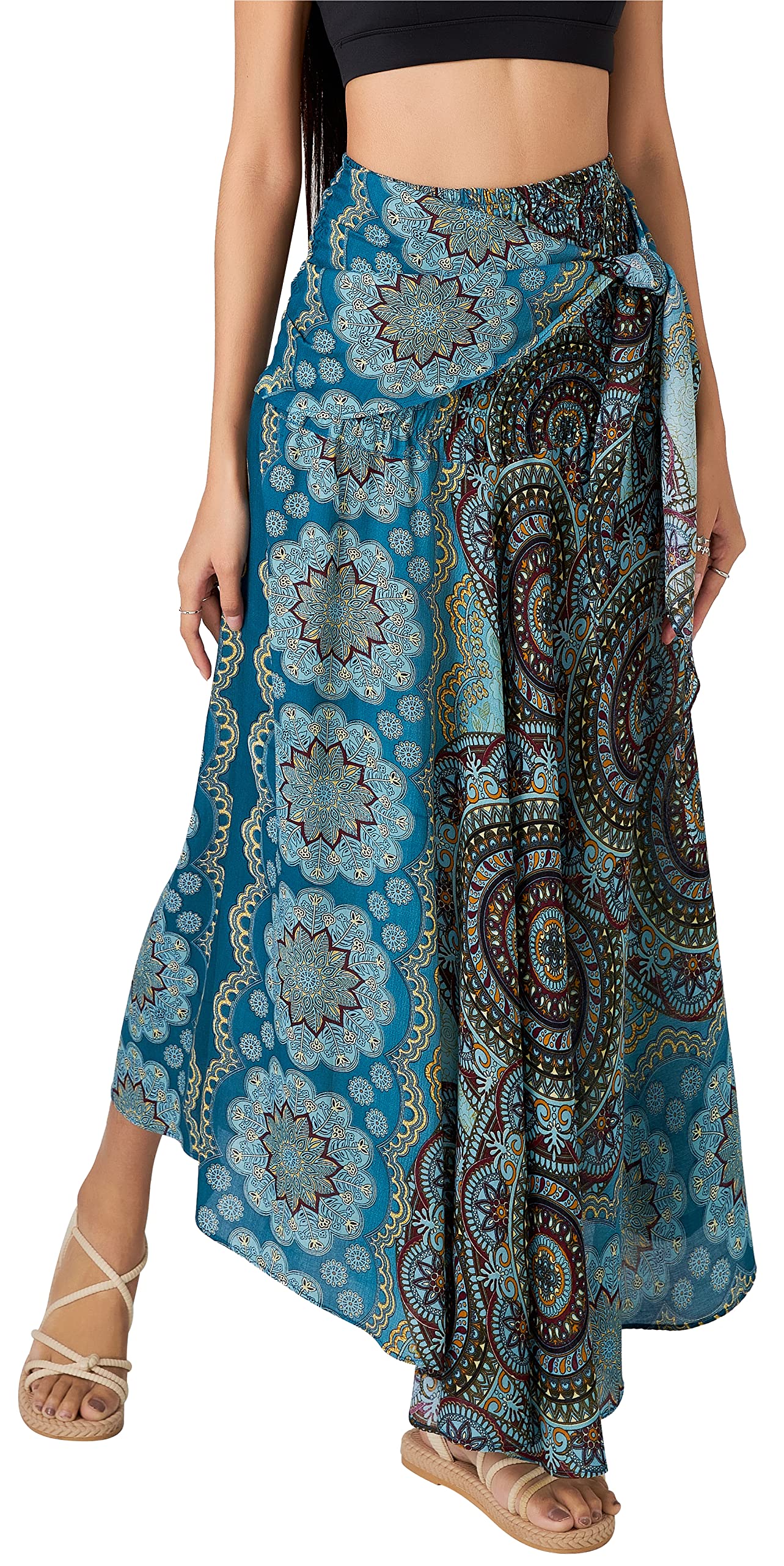 Long Boho Skirts for Women - Bohemian Hippie Maxi Summer Skirt